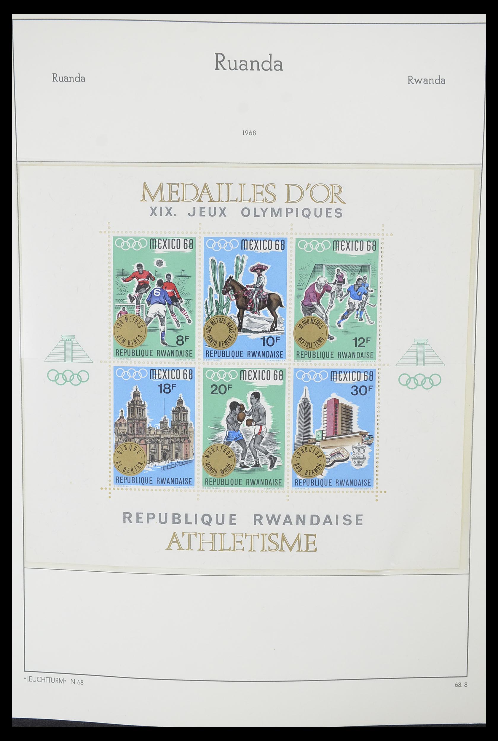 33767 043 - Postzegelverzameling 33767 Rwanda 1962-1988.