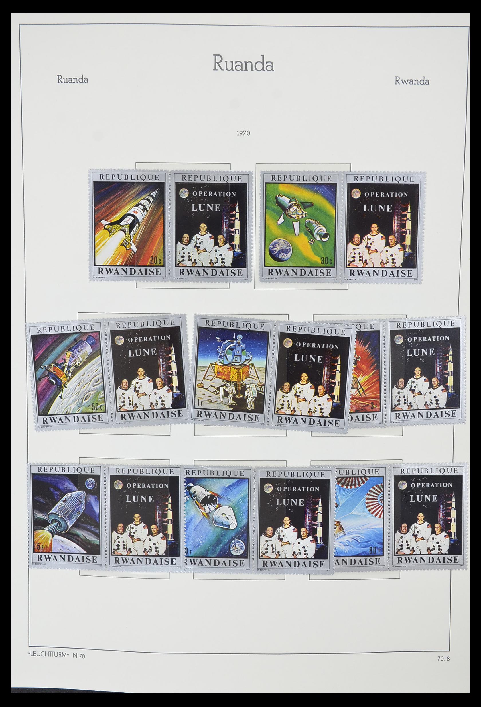 33767 058 - Postzegelverzameling 33767 Rwanda 1962-1988.
