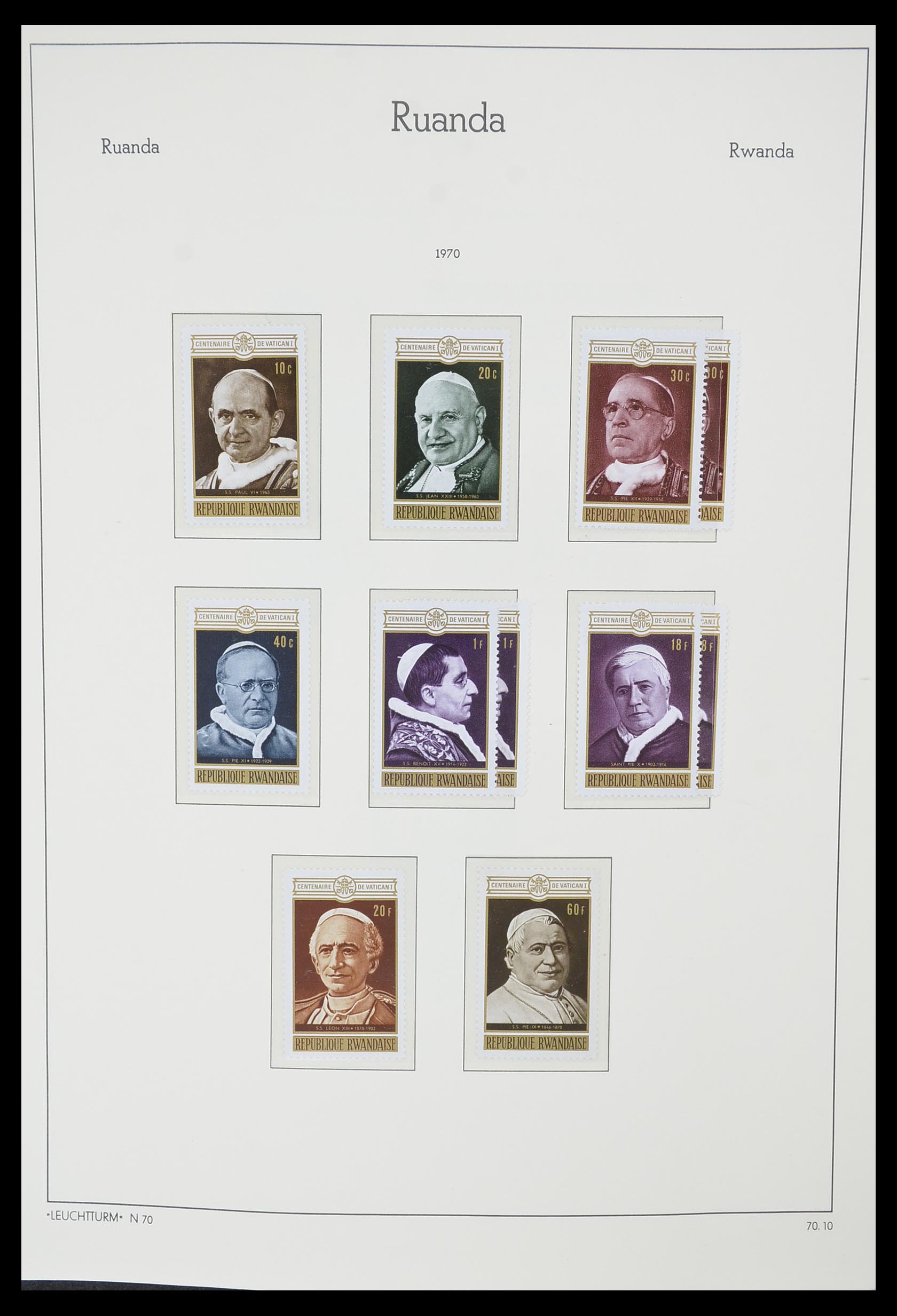 33767 060 - Postzegelverzameling 33767 Rwanda 1962-1988.