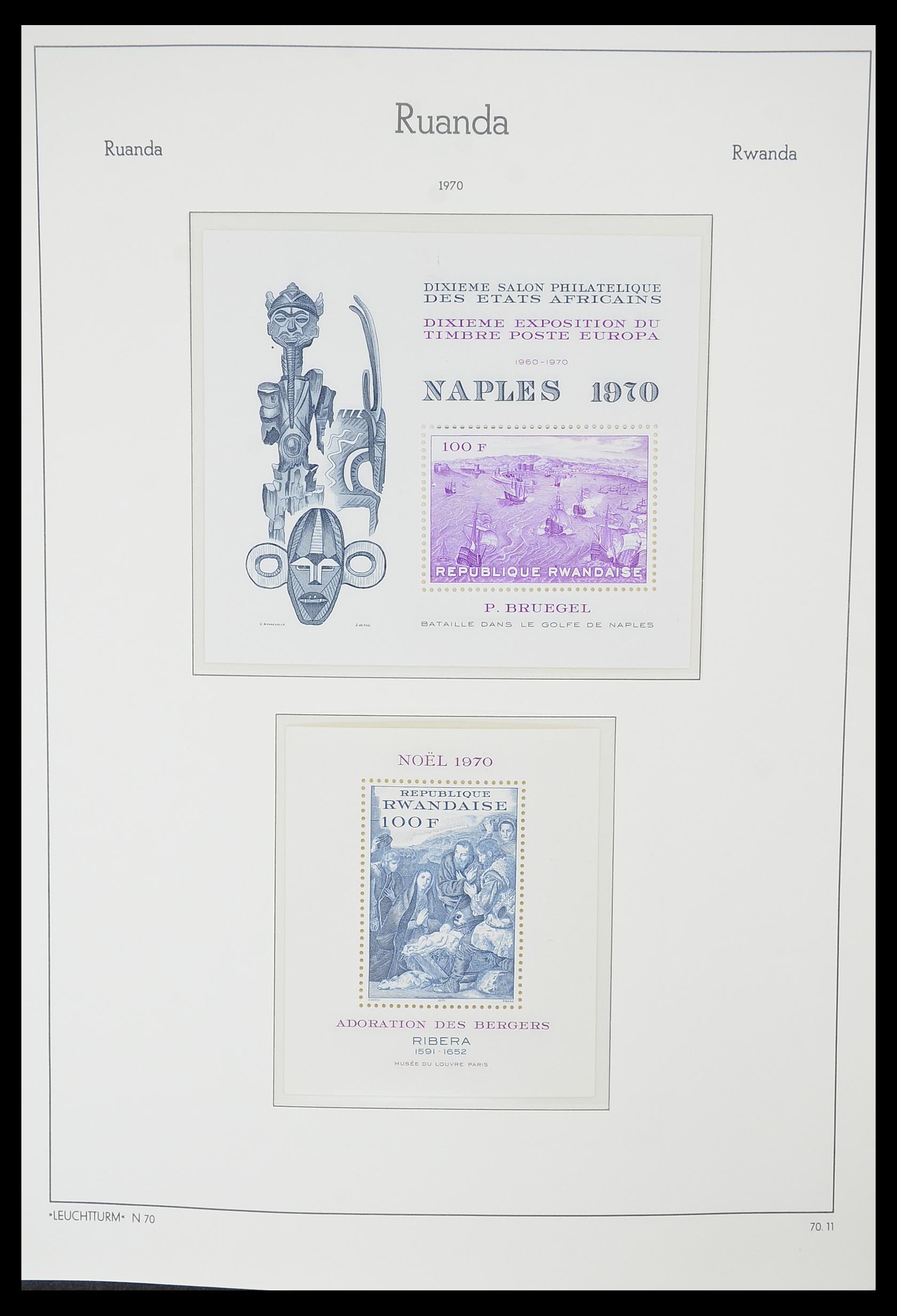 33767 061 - Postzegelverzameling 33767 Rwanda 1962-1988.