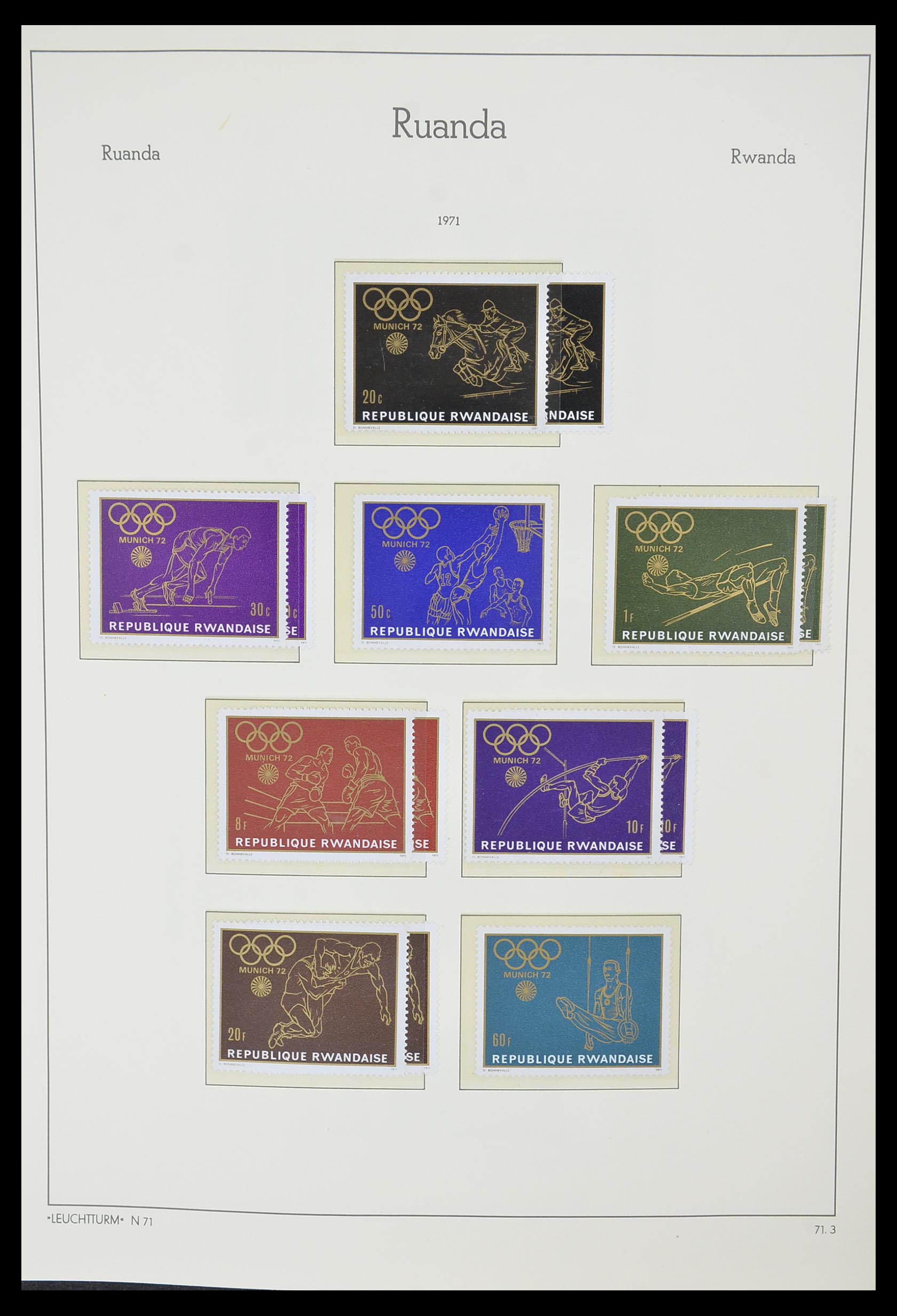 33767 064 - Postzegelverzameling 33767 Rwanda 1962-1988.