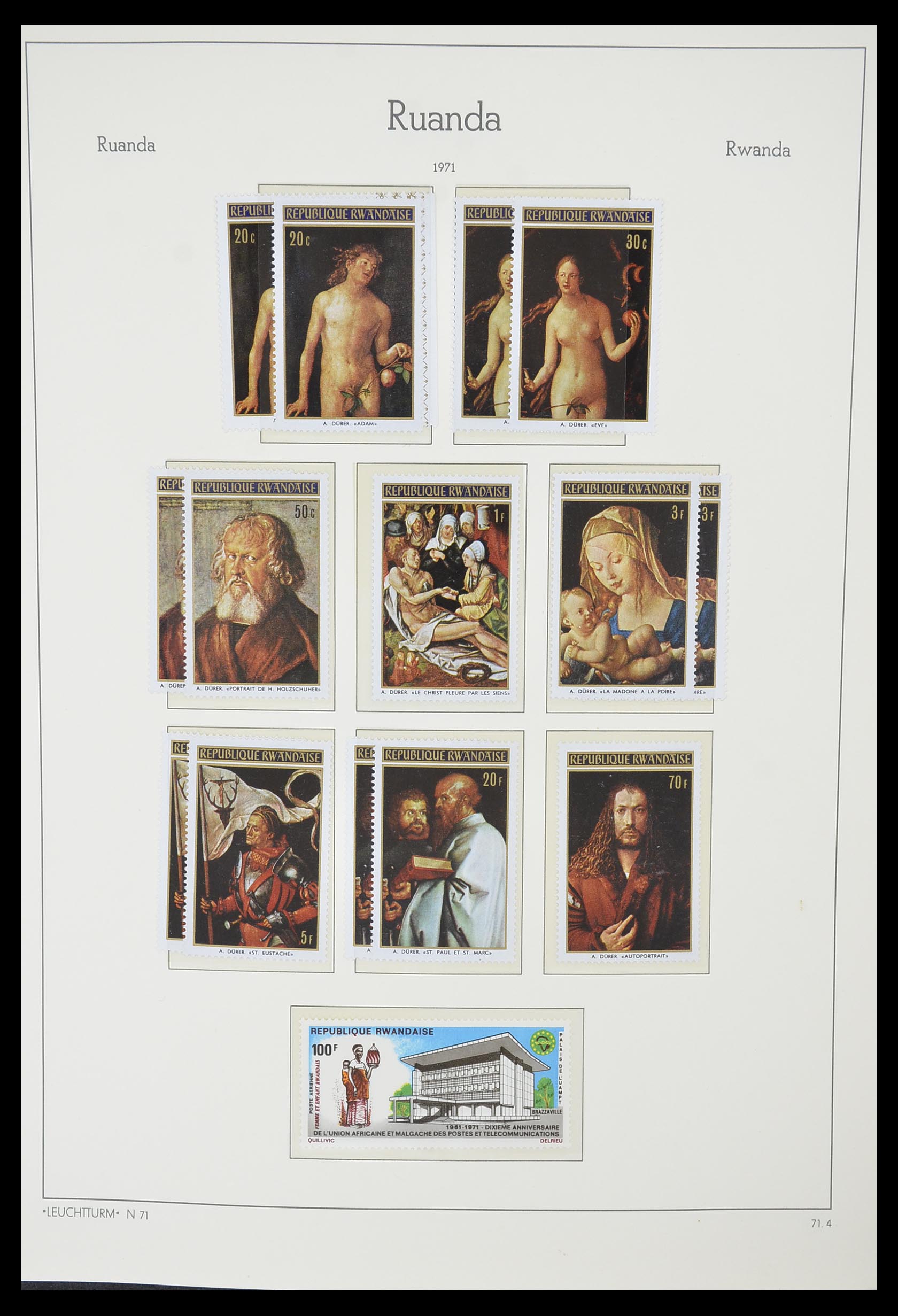 33767 065 - Postzegelverzameling 33767 Rwanda 1962-1988.