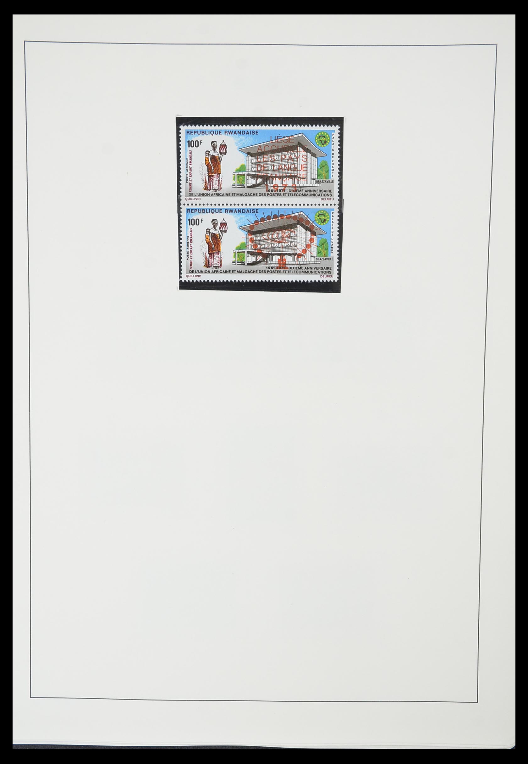 33767 083 - Postzegelverzameling 33767 Rwanda 1962-1988.