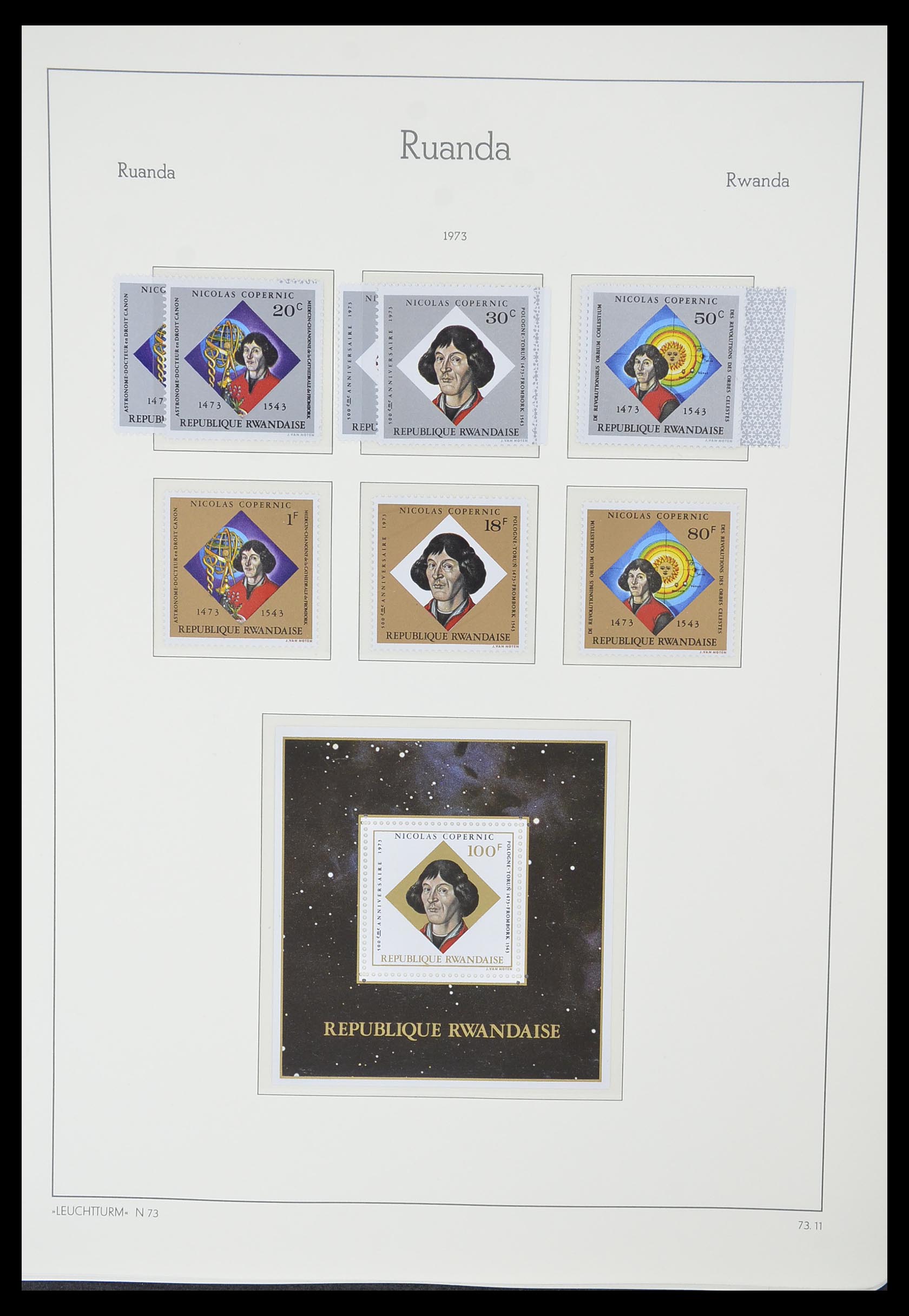 33767 086 - Postzegelverzameling 33767 Rwanda 1962-1988.