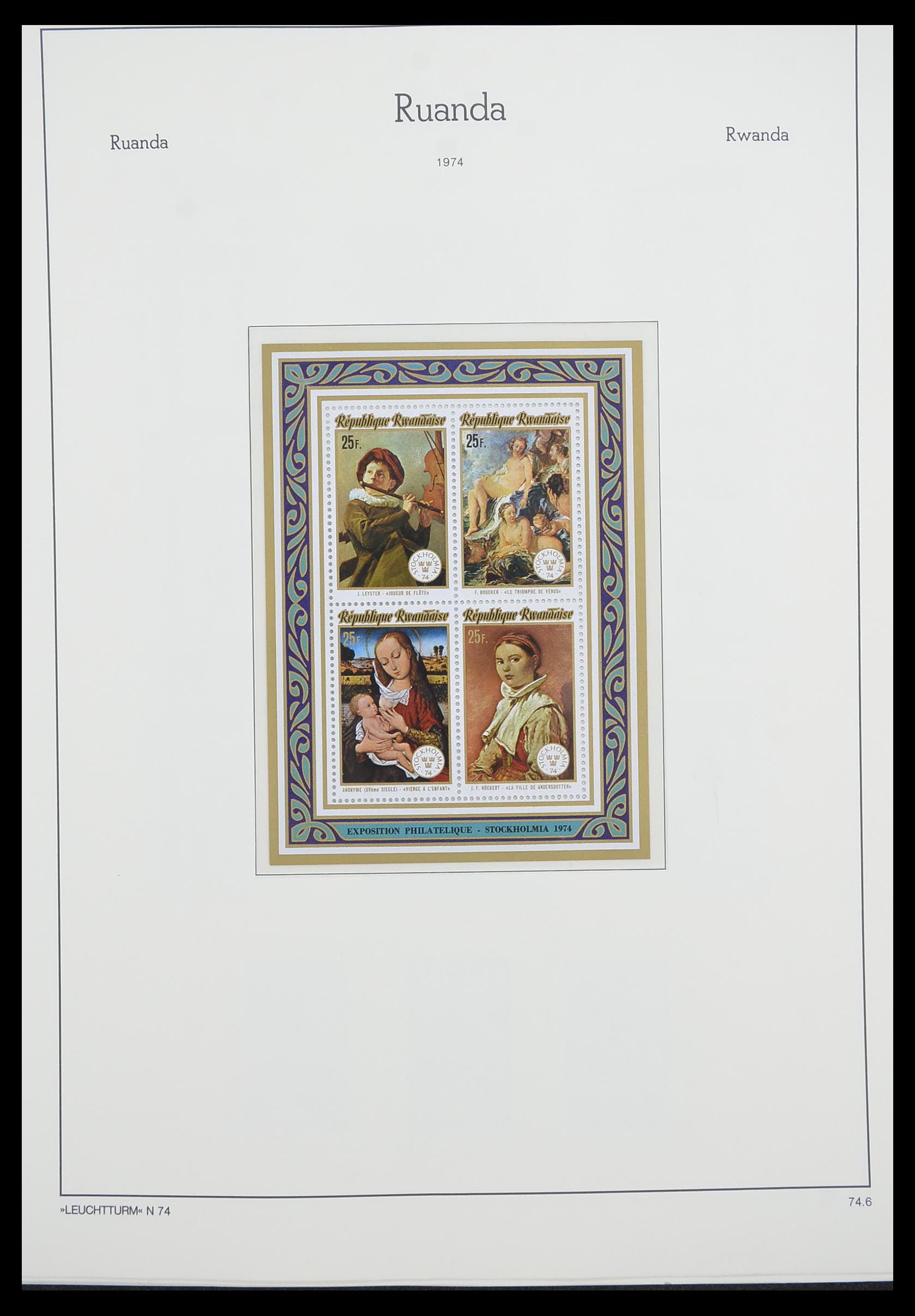 33767 093 - Postzegelverzameling 33767 Rwanda 1962-1988.