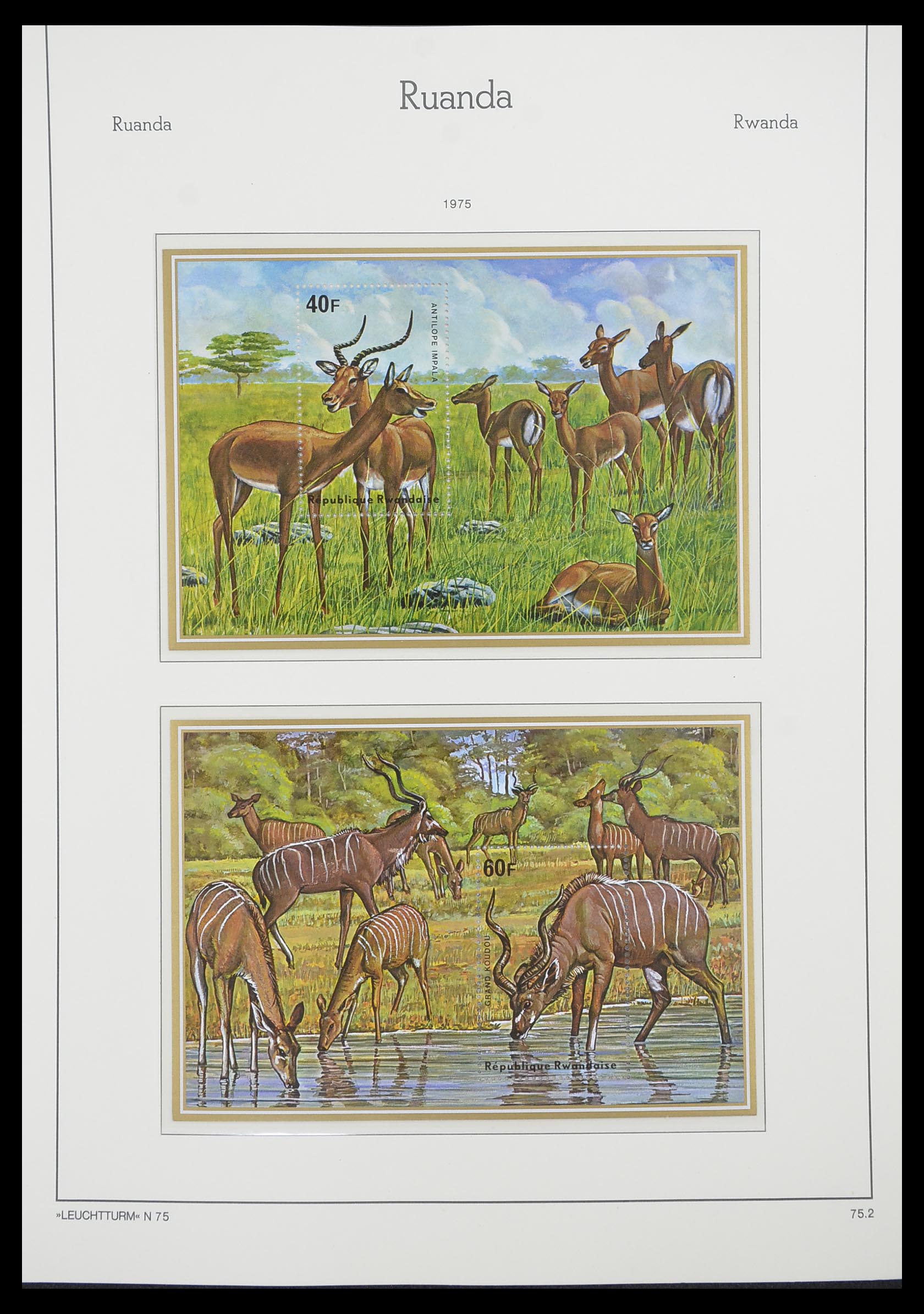 33767 097 - Postzegelverzameling 33767 Rwanda 1962-1988.