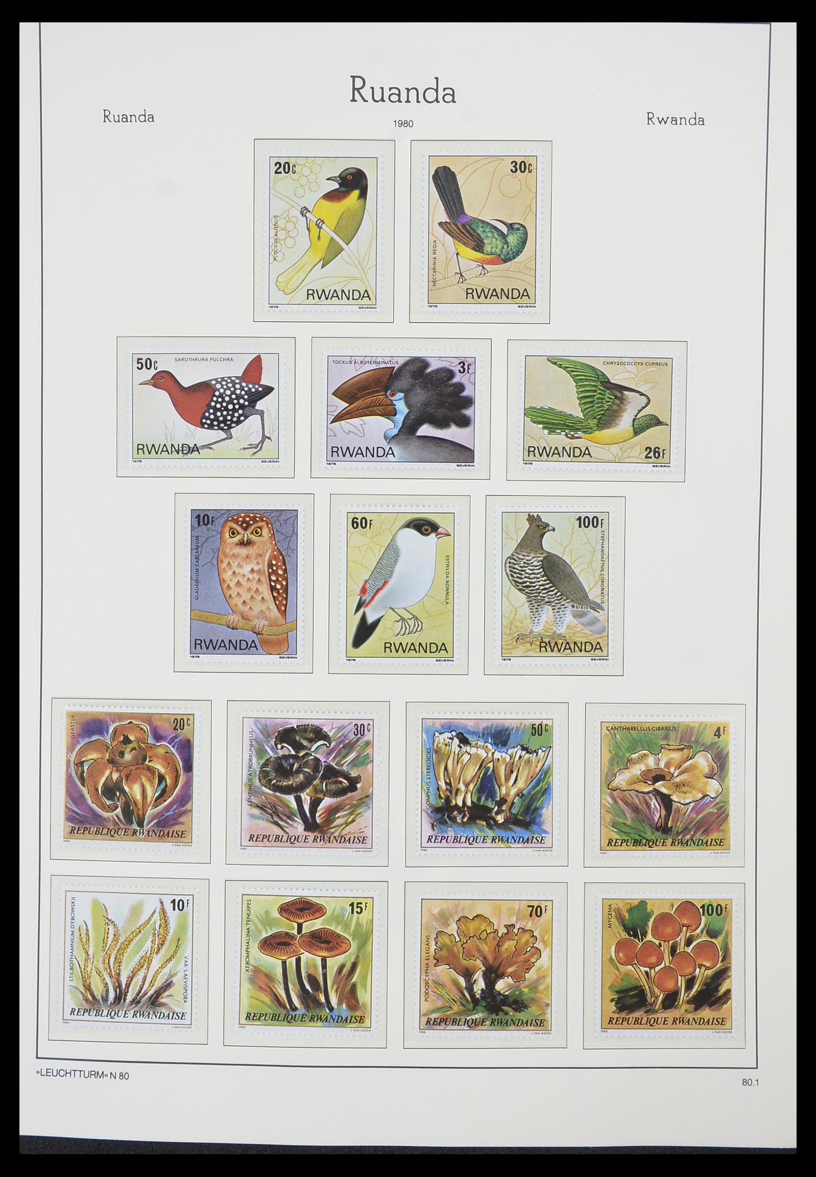 33767 142 - Stamp collection 33767 Rwanda 1962-1988.