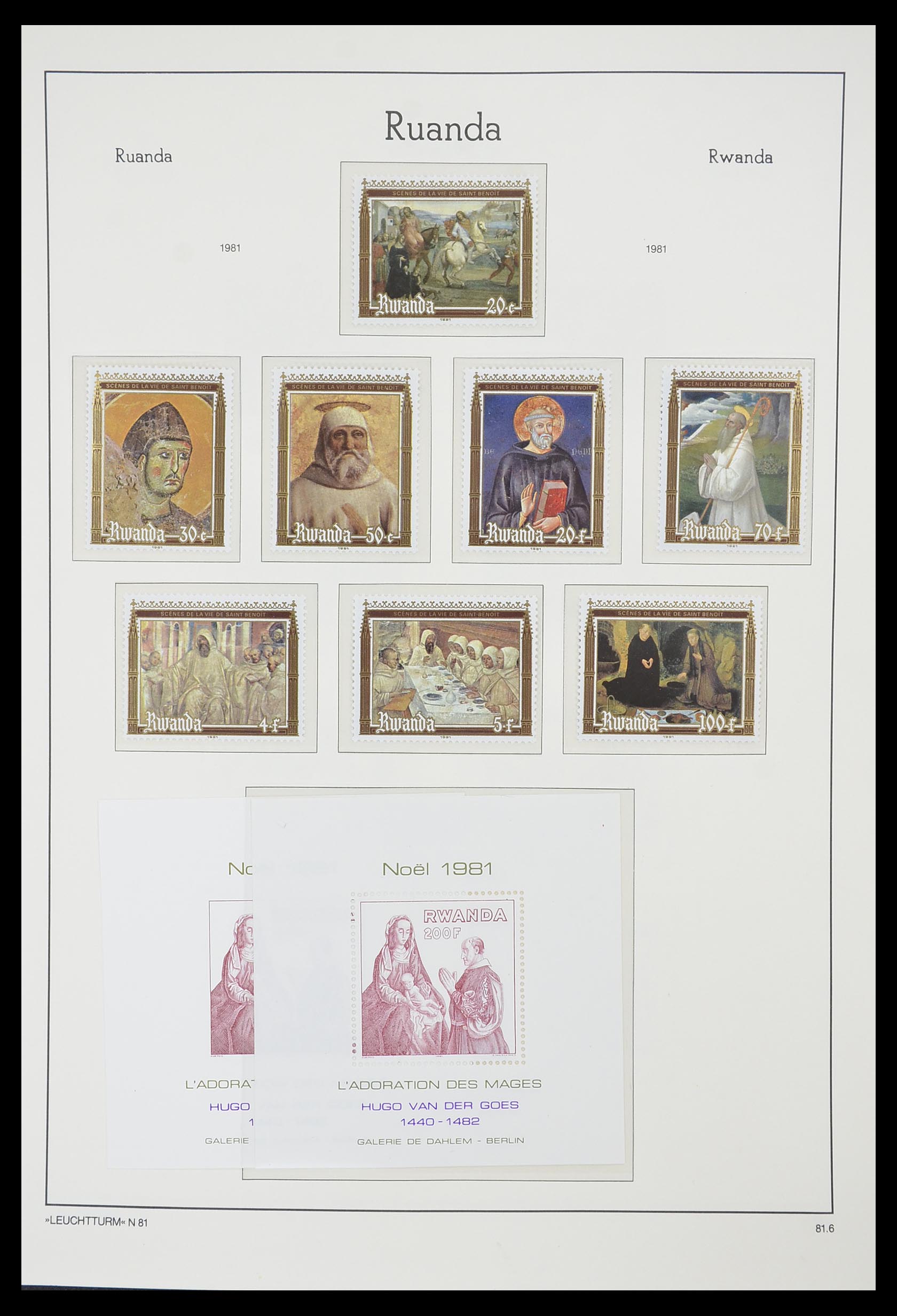 33767 155 - Stamp collection 33767 Rwanda 1962-1988.