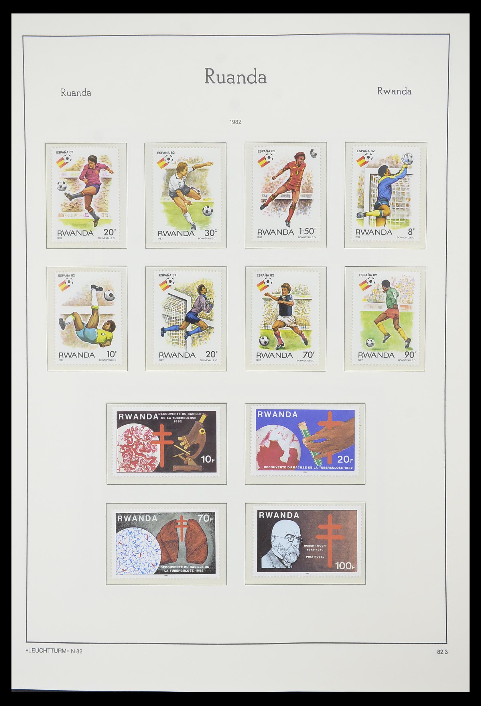 33767 158 - Postzegelverzameling 33767 Rwanda 1962-1988.