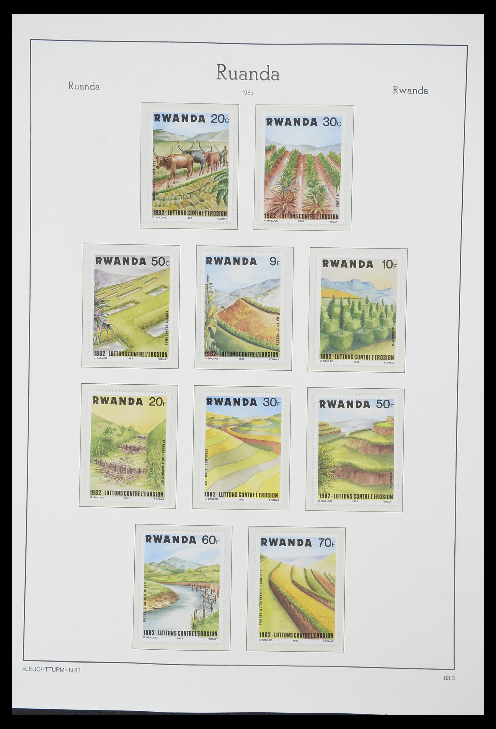 33767 165 - Postzegelverzameling 33767 Rwanda 1962-1988.