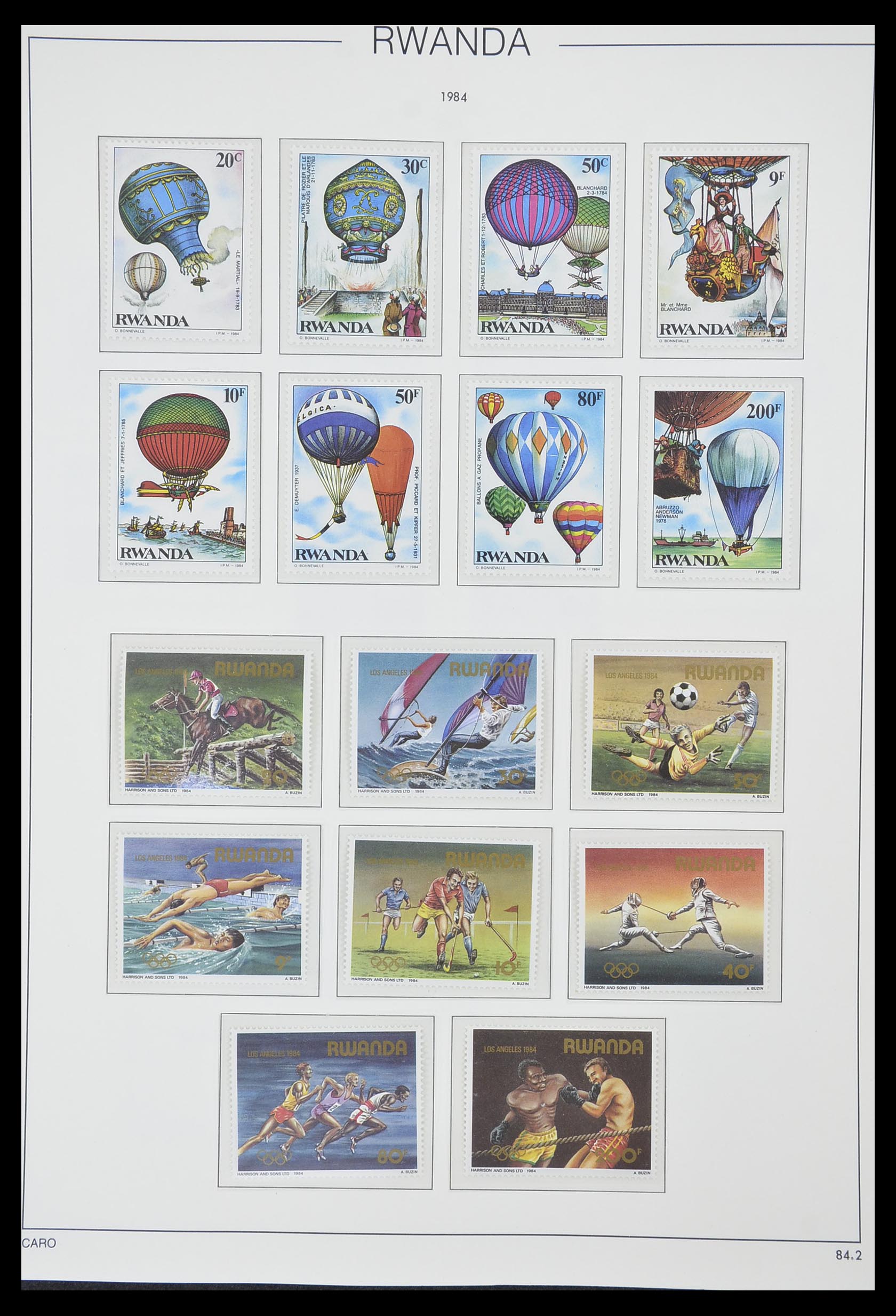 33767 168 - Postzegelverzameling 33767 Rwanda 1962-1988.