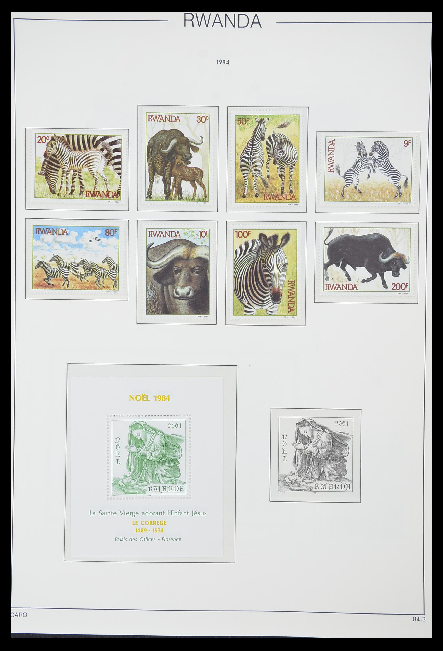 33767 169 - Postzegelverzameling 33767 Rwanda 1962-1988.