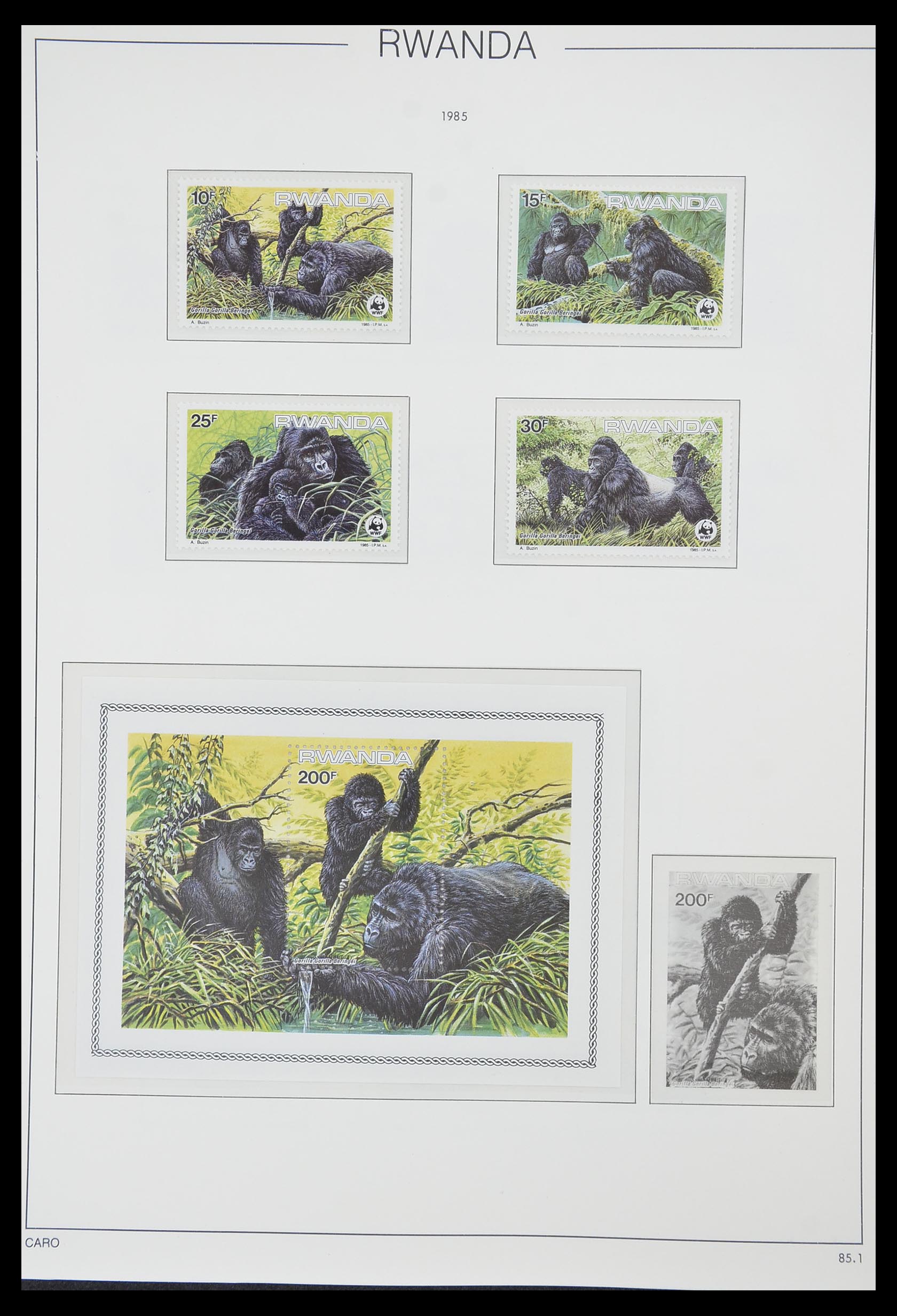 33767 170 - Postzegelverzameling 33767 Rwanda 1962-1988.