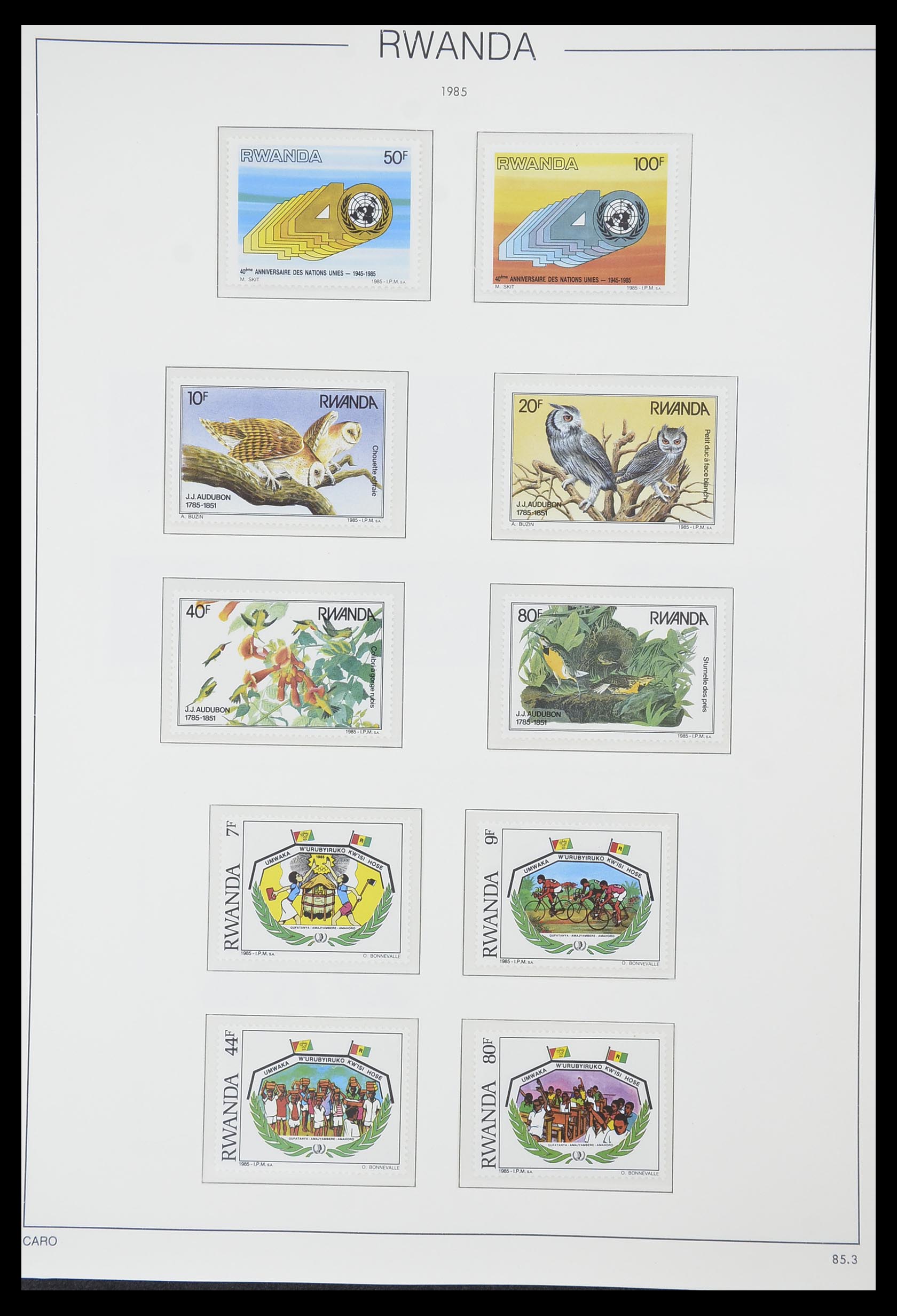33767 172 - Postzegelverzameling 33767 Rwanda 1962-1988.