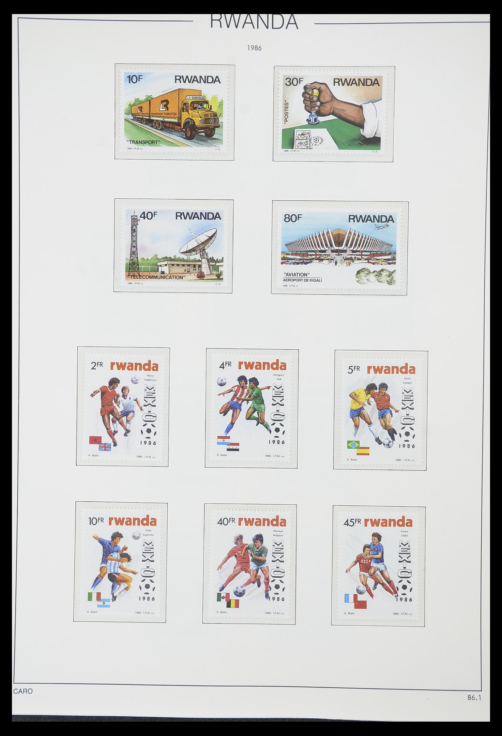 33767 175 - Stamp collection 33767 Rwanda 1962-1988.