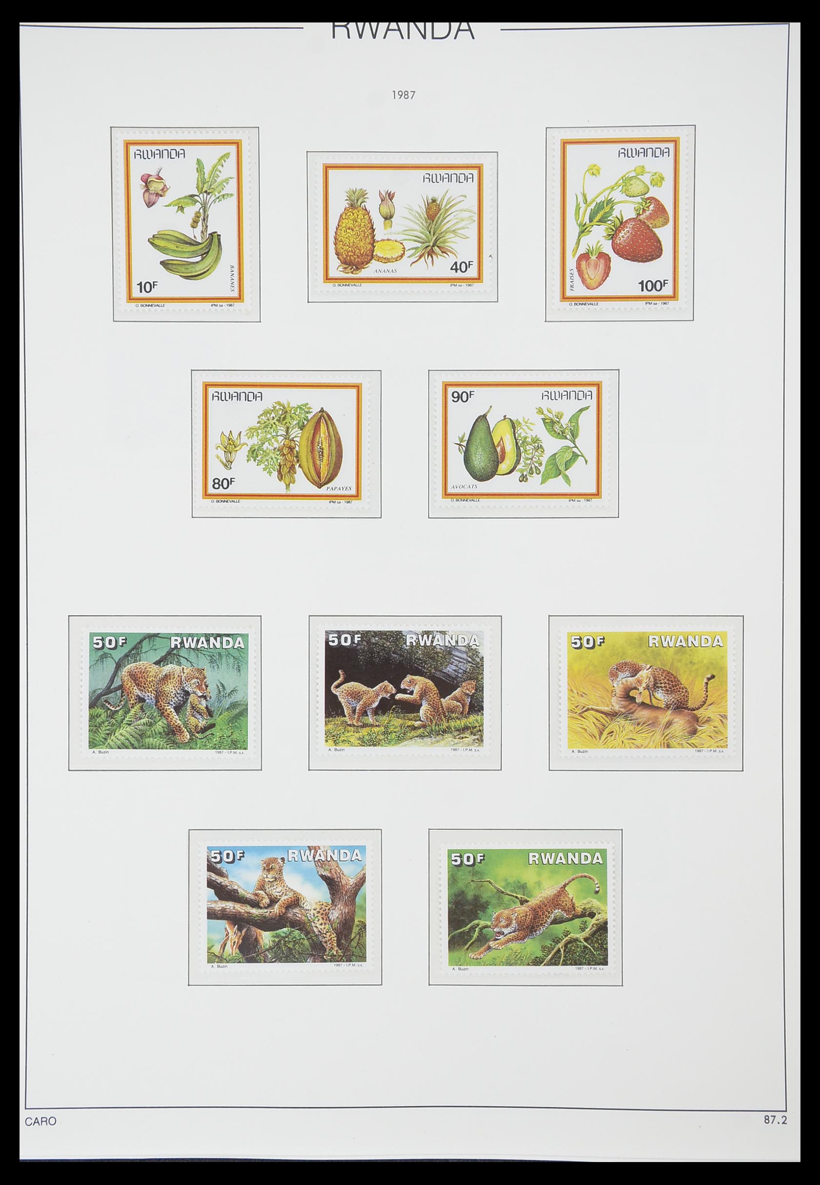 33767 179 - Postzegelverzameling 33767 Rwanda 1962-1988.