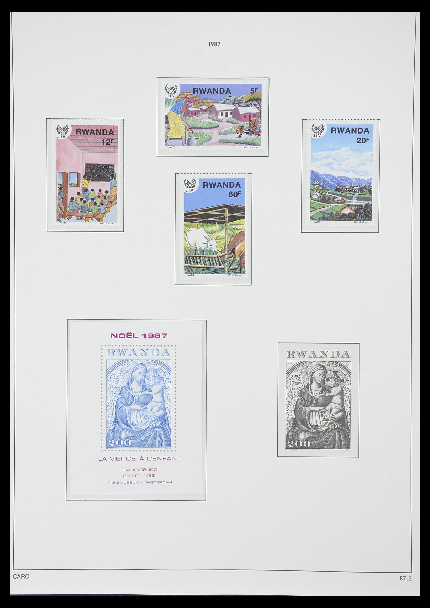 33767 180 - Postzegelverzameling 33767 Rwanda 1962-1988.