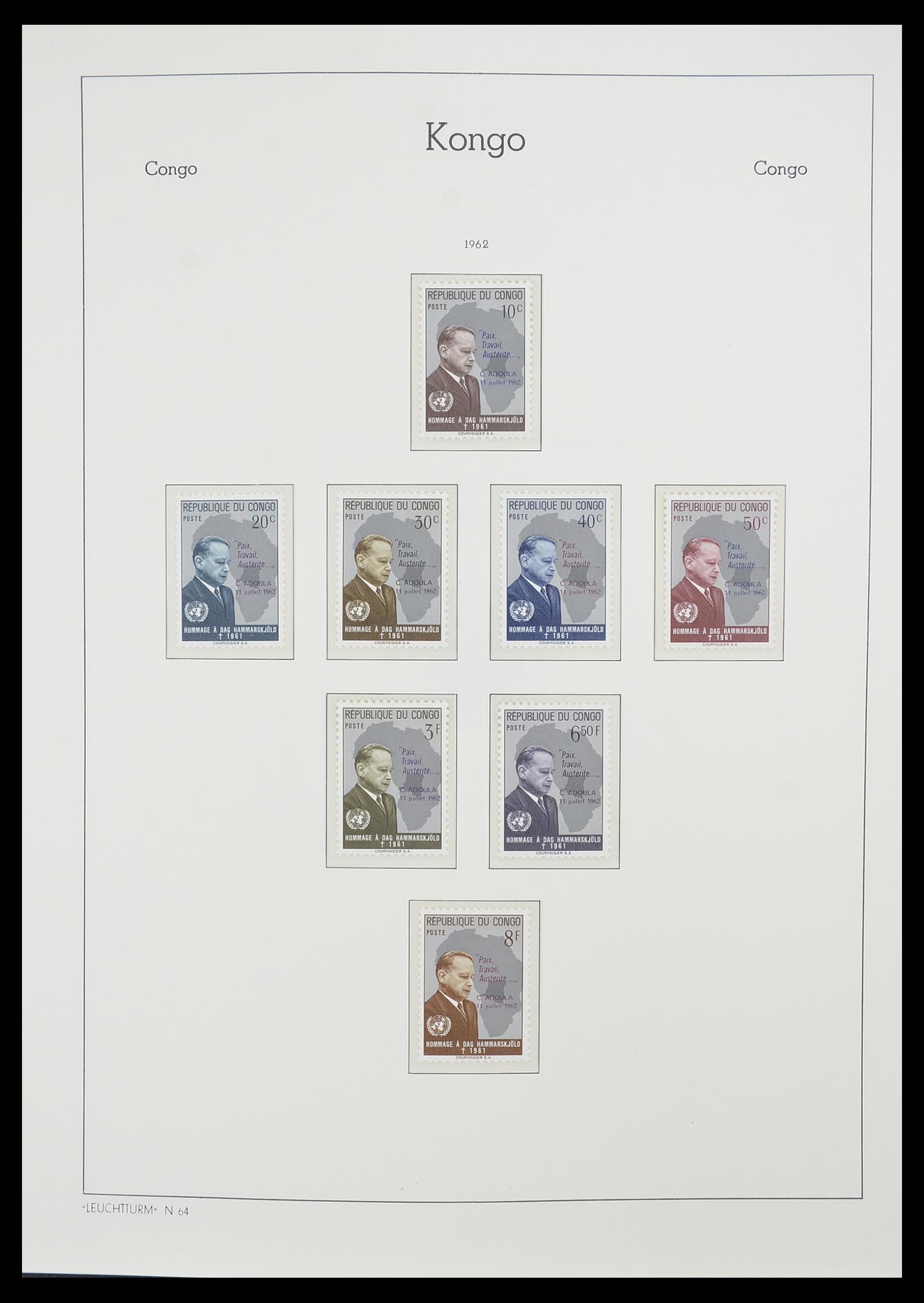 33768 010 - Postzegelverzameling 33768 Congo/Zaïre 1960-2006.