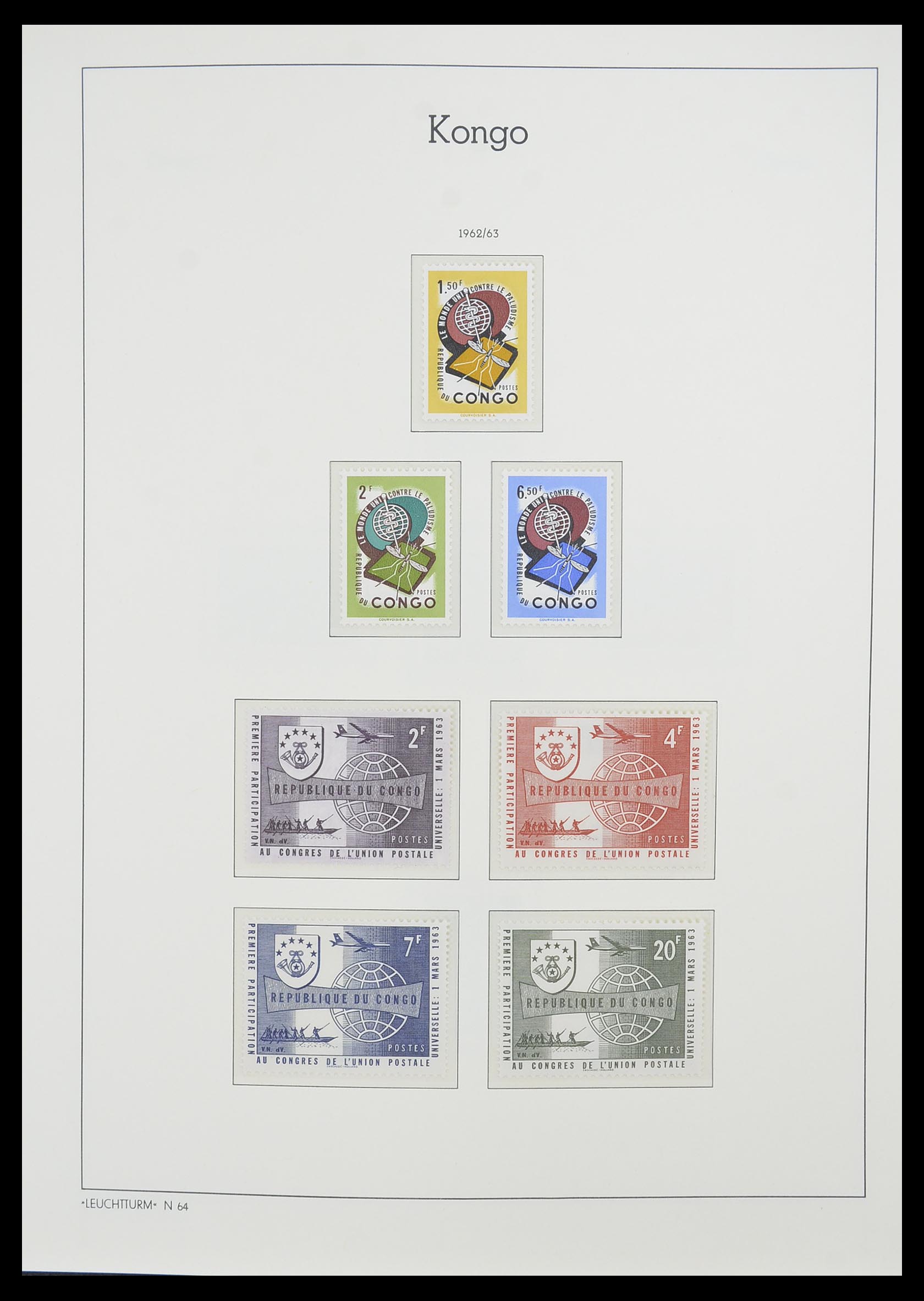 33768 012 - Postzegelverzameling 33768 Congo/Zaïre 1960-2006.