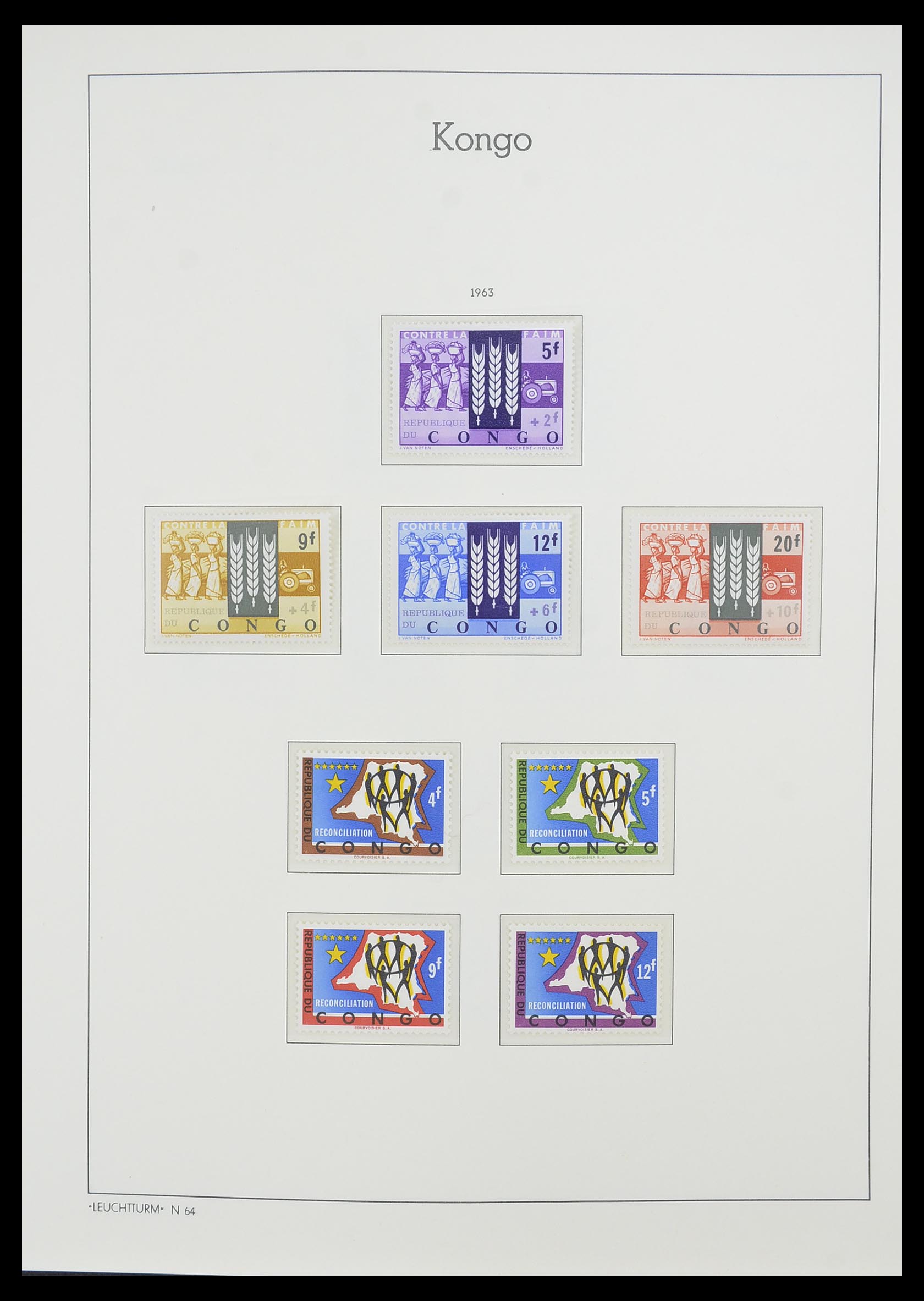 33768 015 - Postzegelverzameling 33768 Congo/Zaïre 1960-2006.