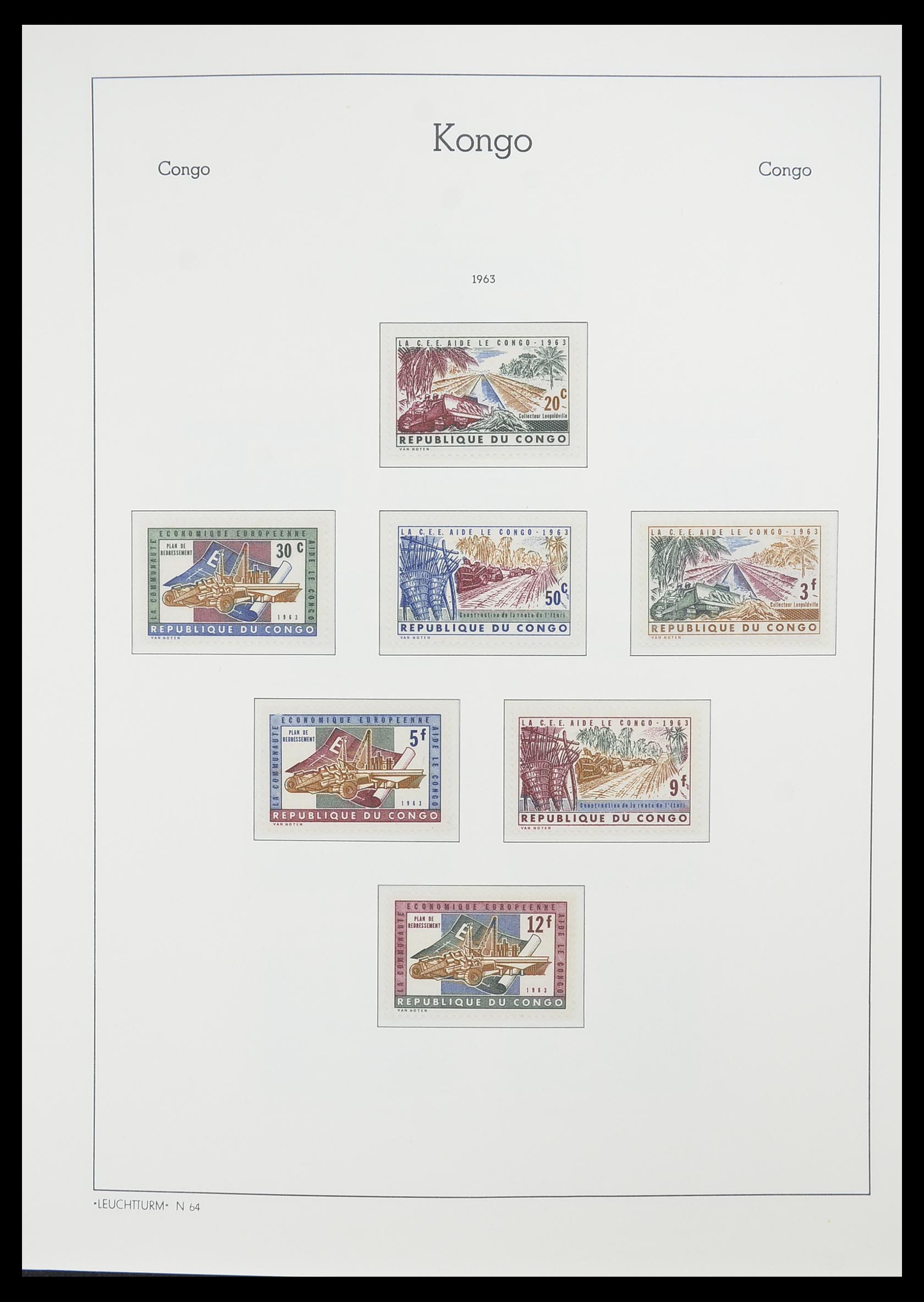 33768 017 - Postzegelverzameling 33768 Congo/Zaïre 1960-2006.