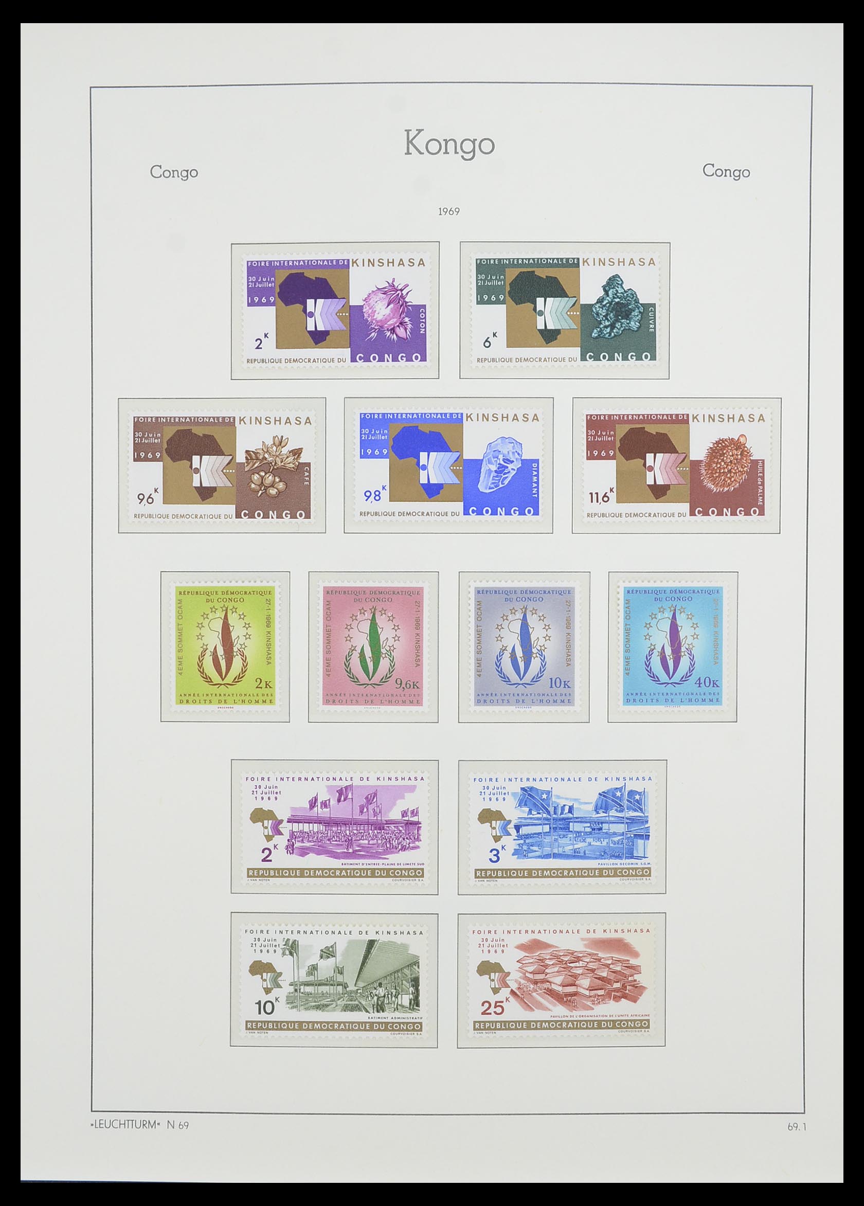 33768 041 - Postzegelverzameling 33768 Congo/Zaïre 1960-2006.