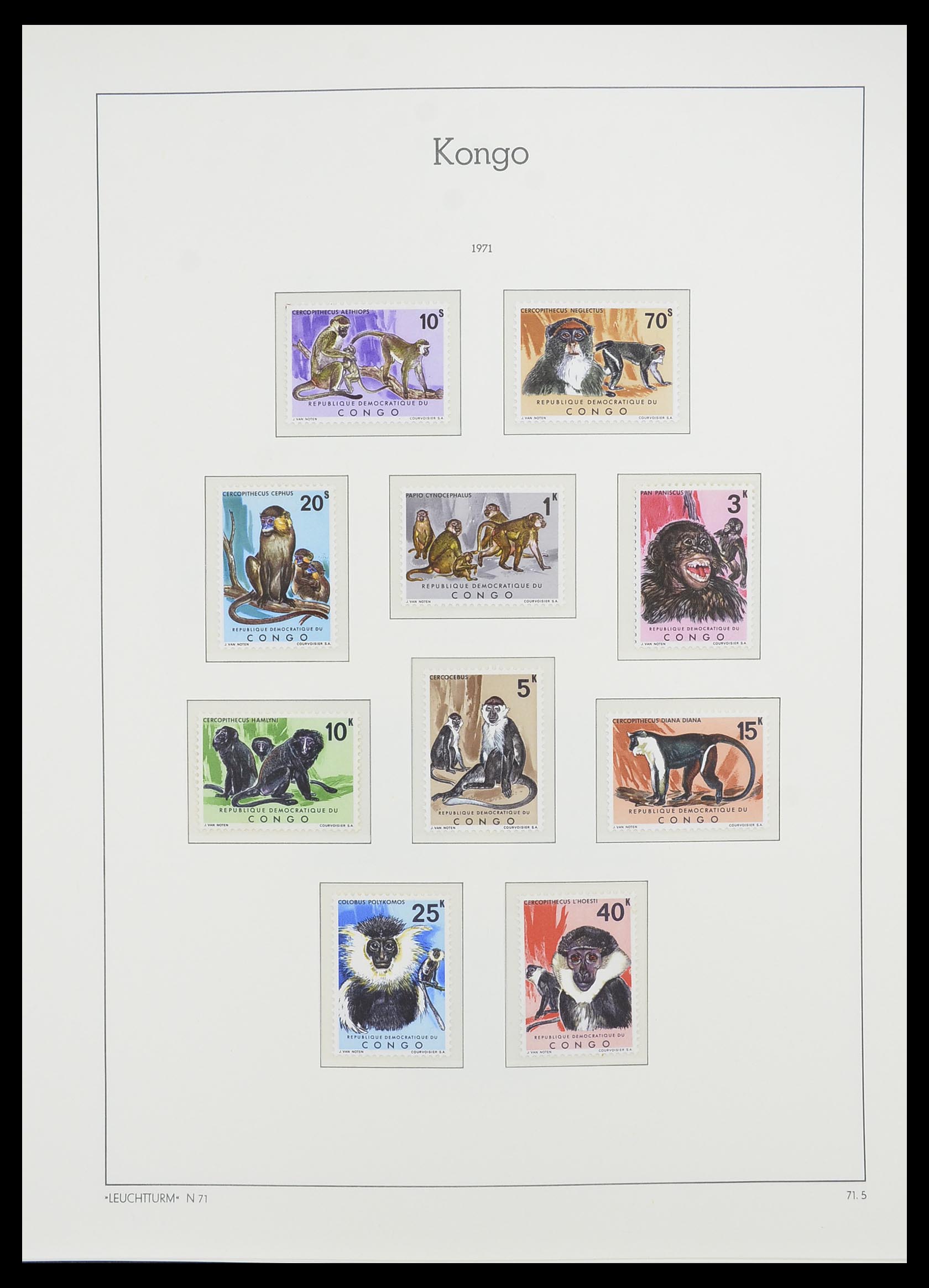 33768 051 - Postzegelverzameling 33768 Congo/Zaïre 1960-2006.