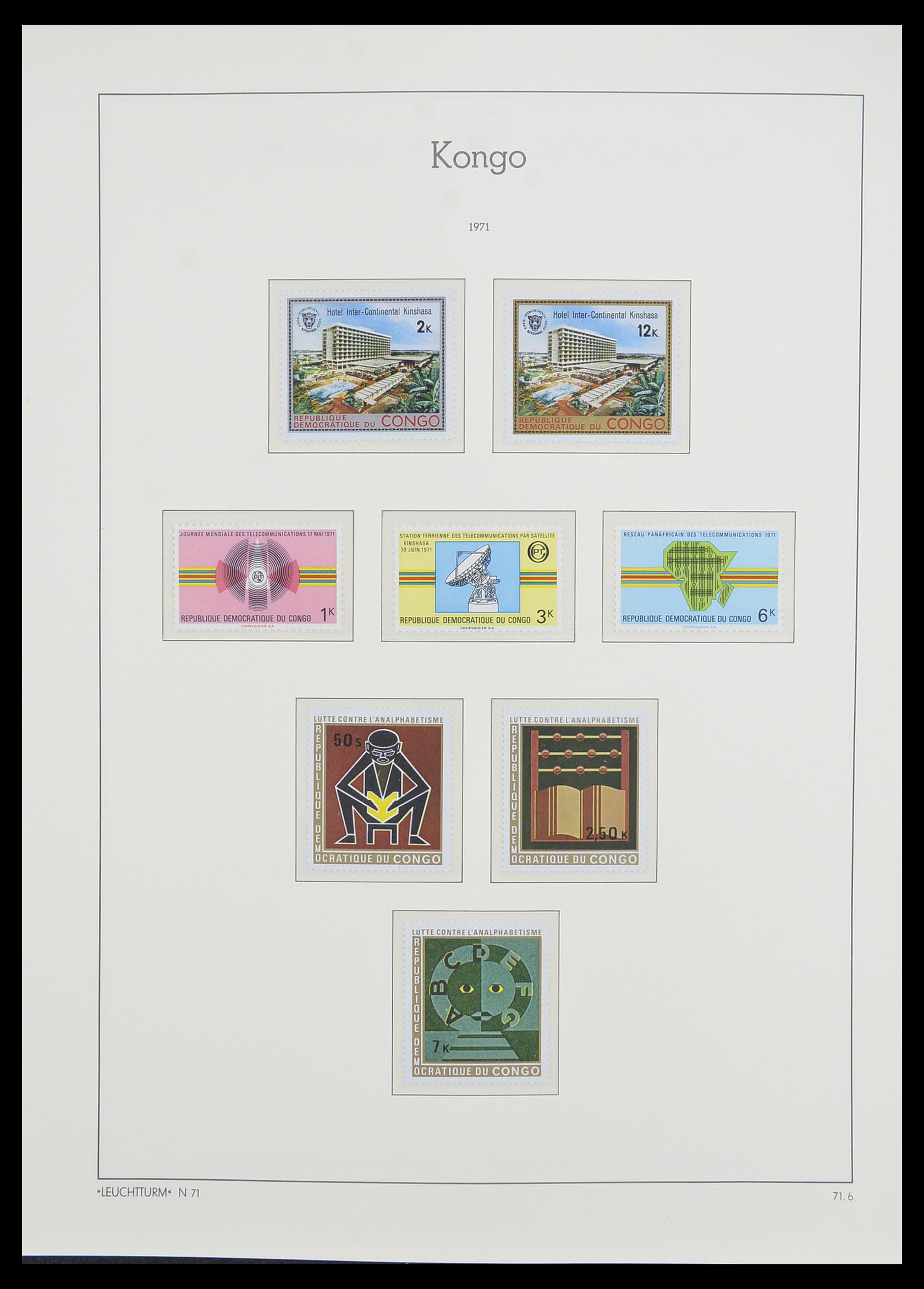 33768 052 - Postzegelverzameling 33768 Congo/Zaïre 1960-2006.