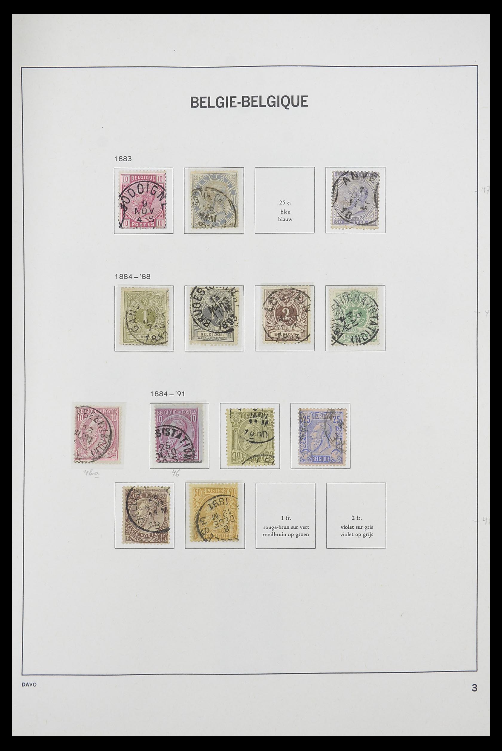 33769 003 - Postzegelverzameling 33769 België 1849-1988.