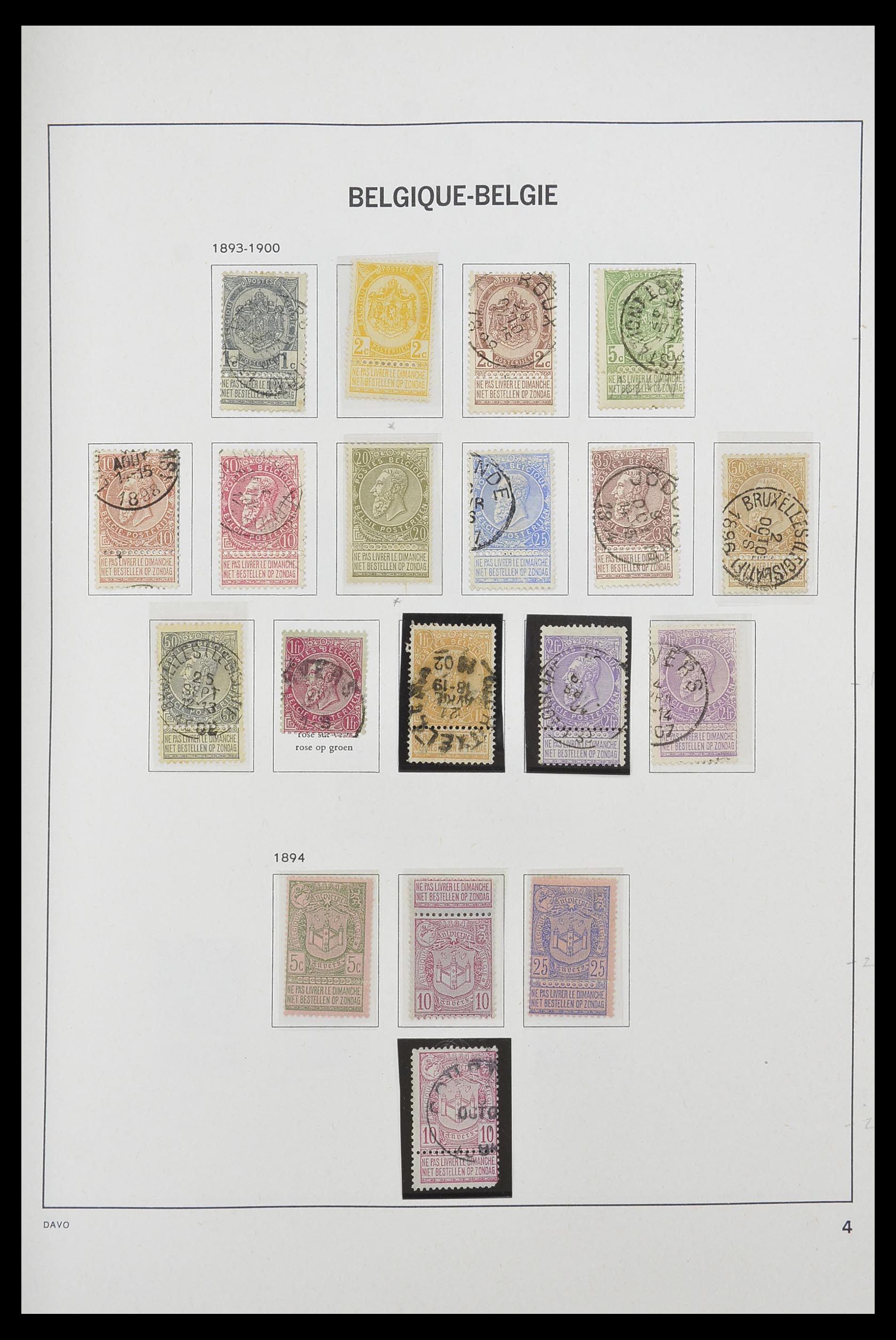 33769 004 - Stamp collection 33769 Belgium 1849-1988.