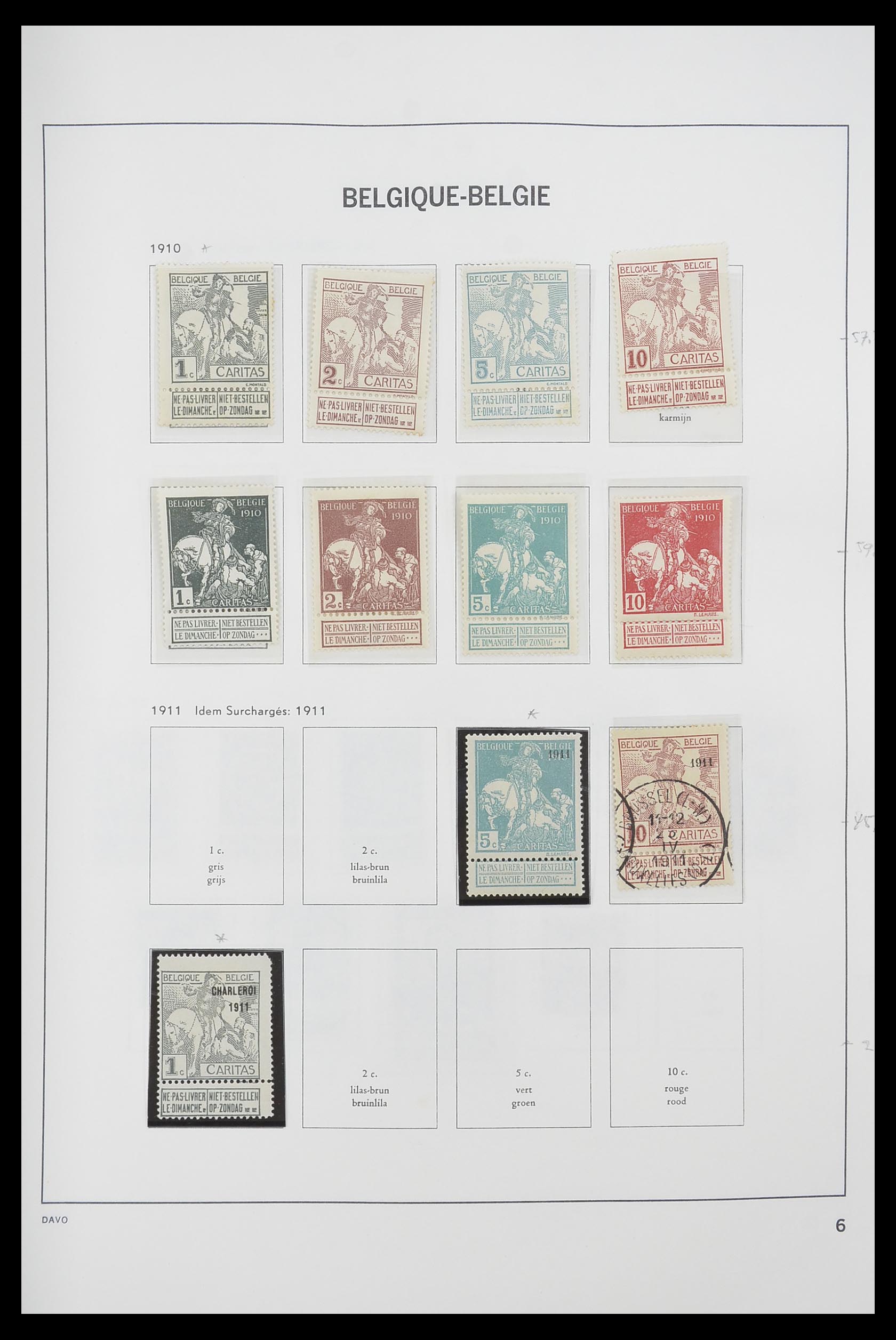 33769 006 - Stamp collection 33769 Belgium 1849-1988.