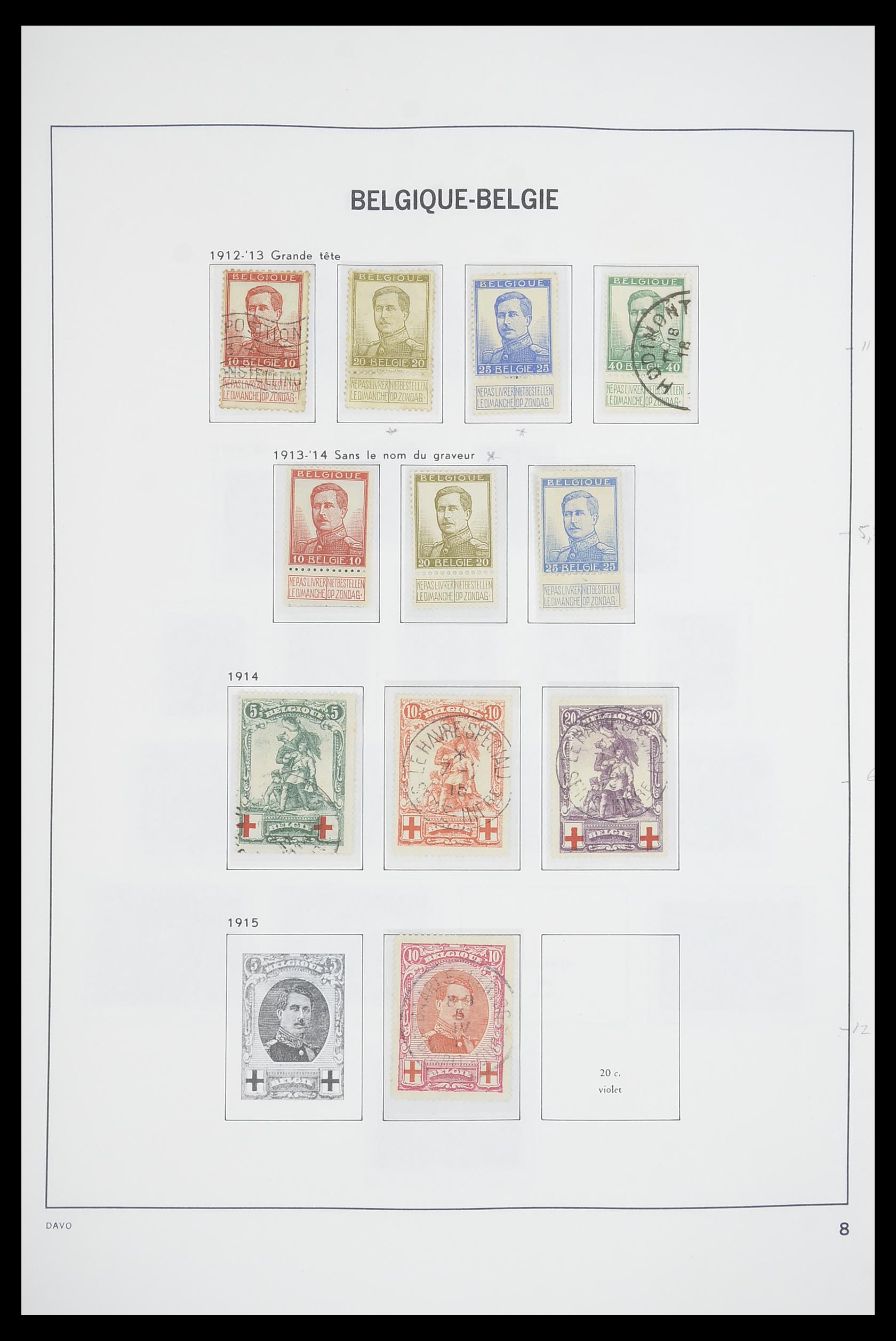 33769 008 - Stamp collection 33769 Belgium 1849-1988.