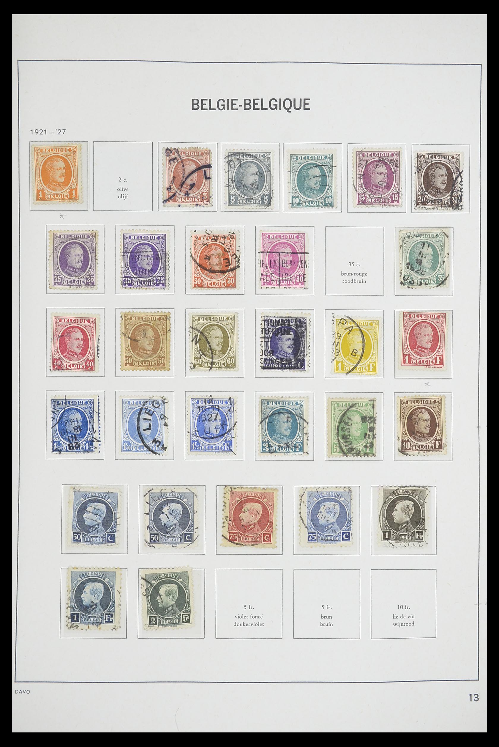 33769 013 - Postzegelverzameling 33769 België 1849-1988.