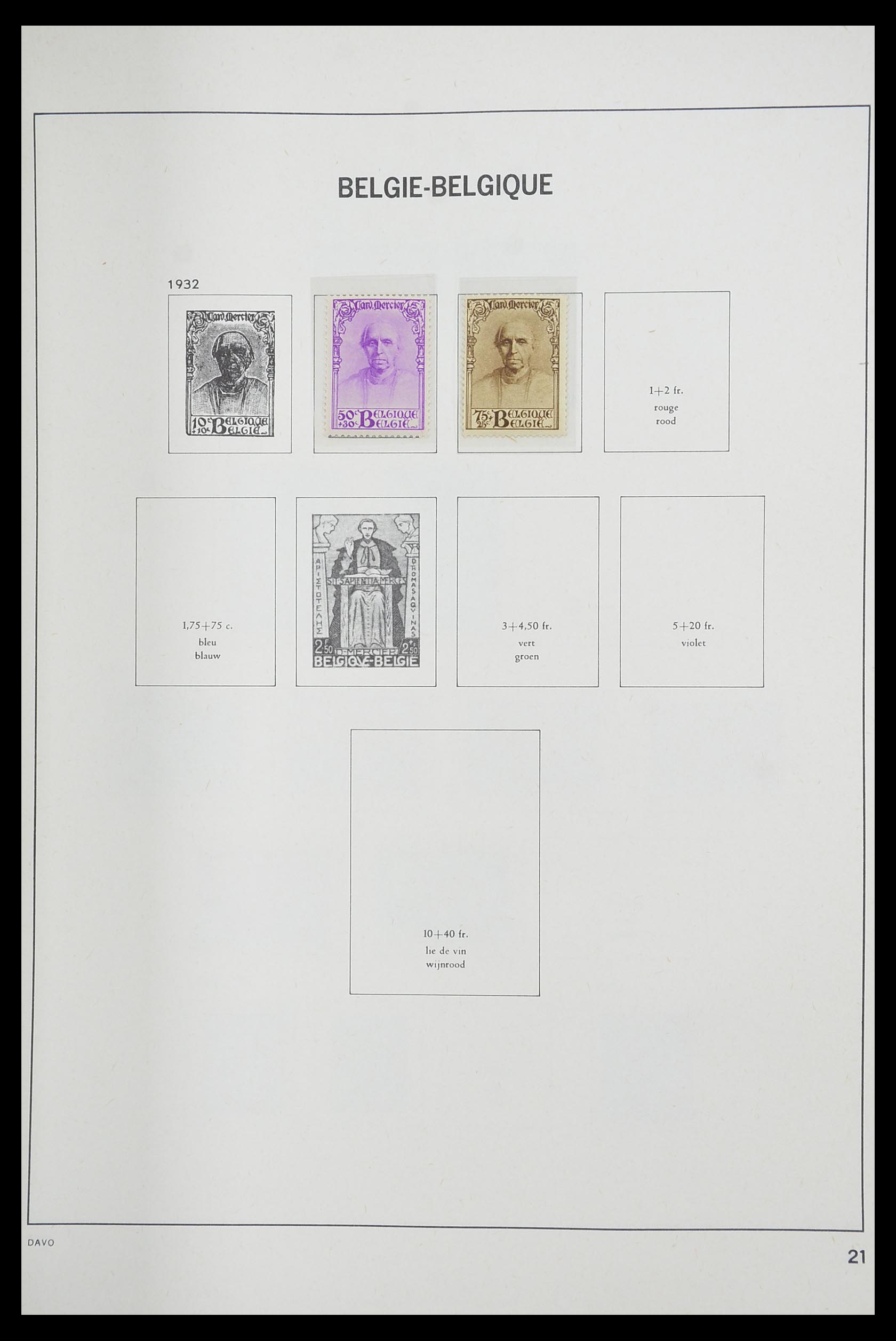 33769 020 - Stamp collection 33769 Belgium 1849-1988.