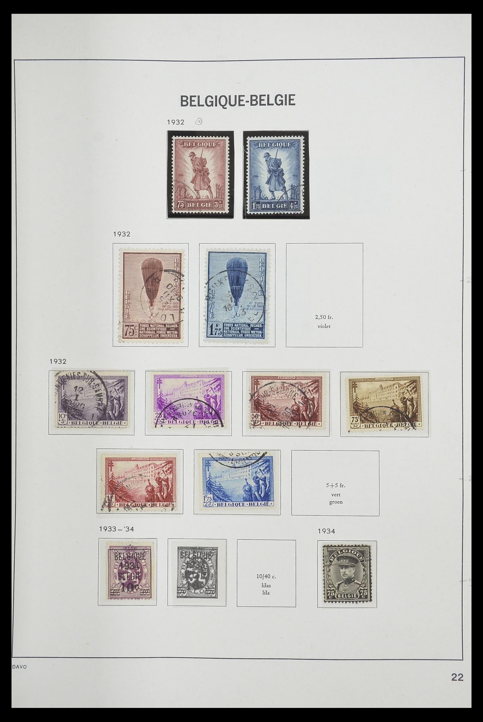 33769 021 - Stamp collection 33769 Belgium 1849-1988.
