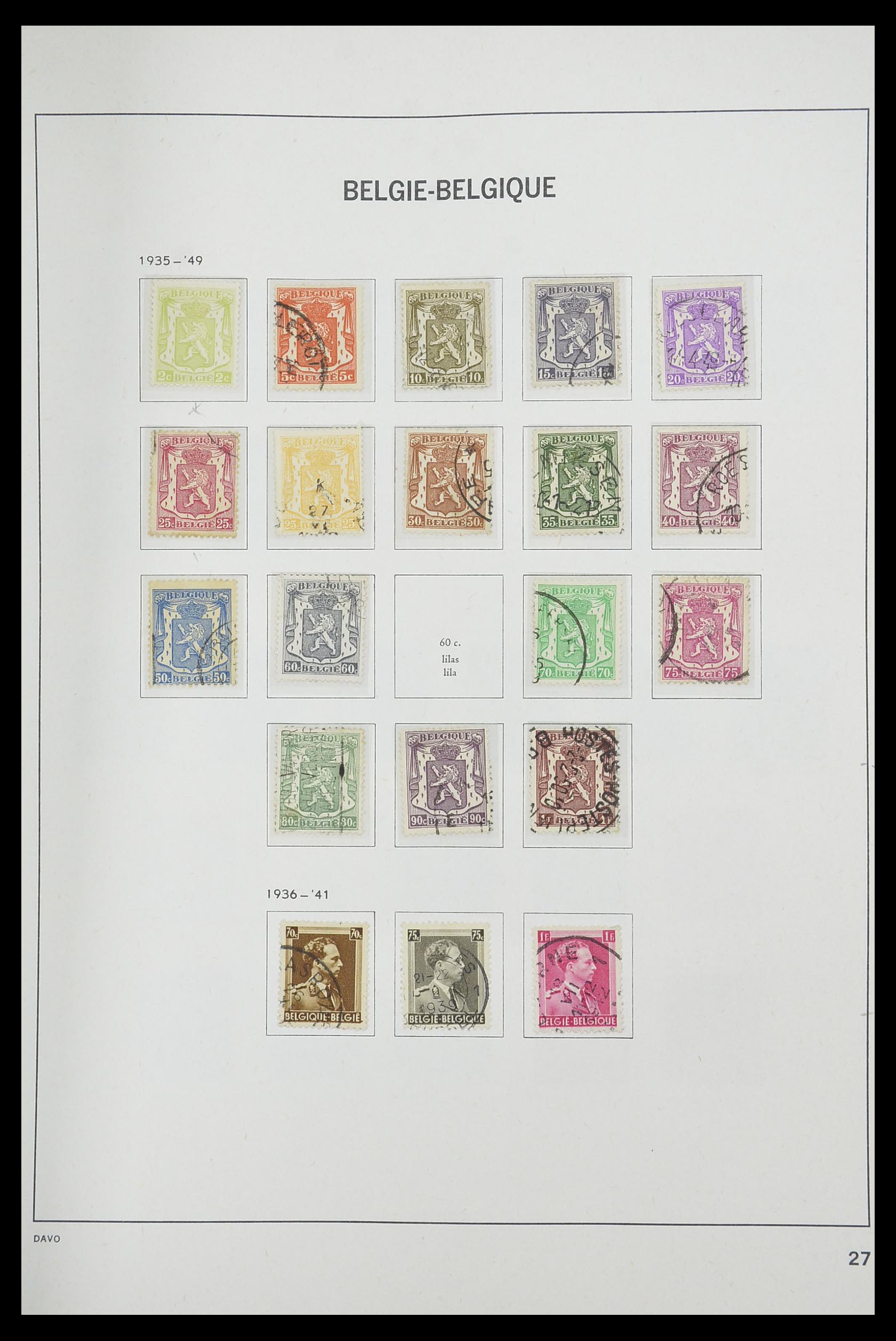 33769 025 - Postzegelverzameling 33769 België 1849-1988.