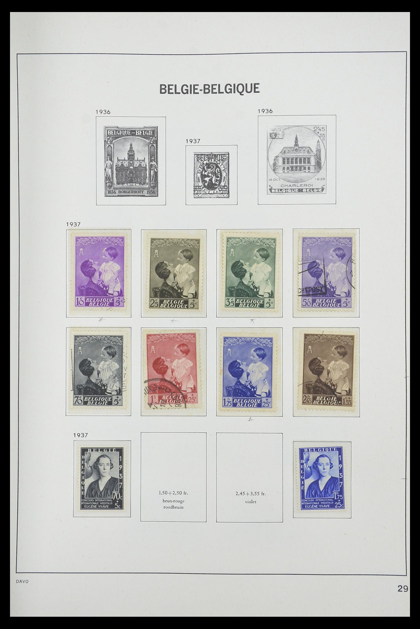 33769 027 - Stamp collection 33769 Belgium 1849-1988.