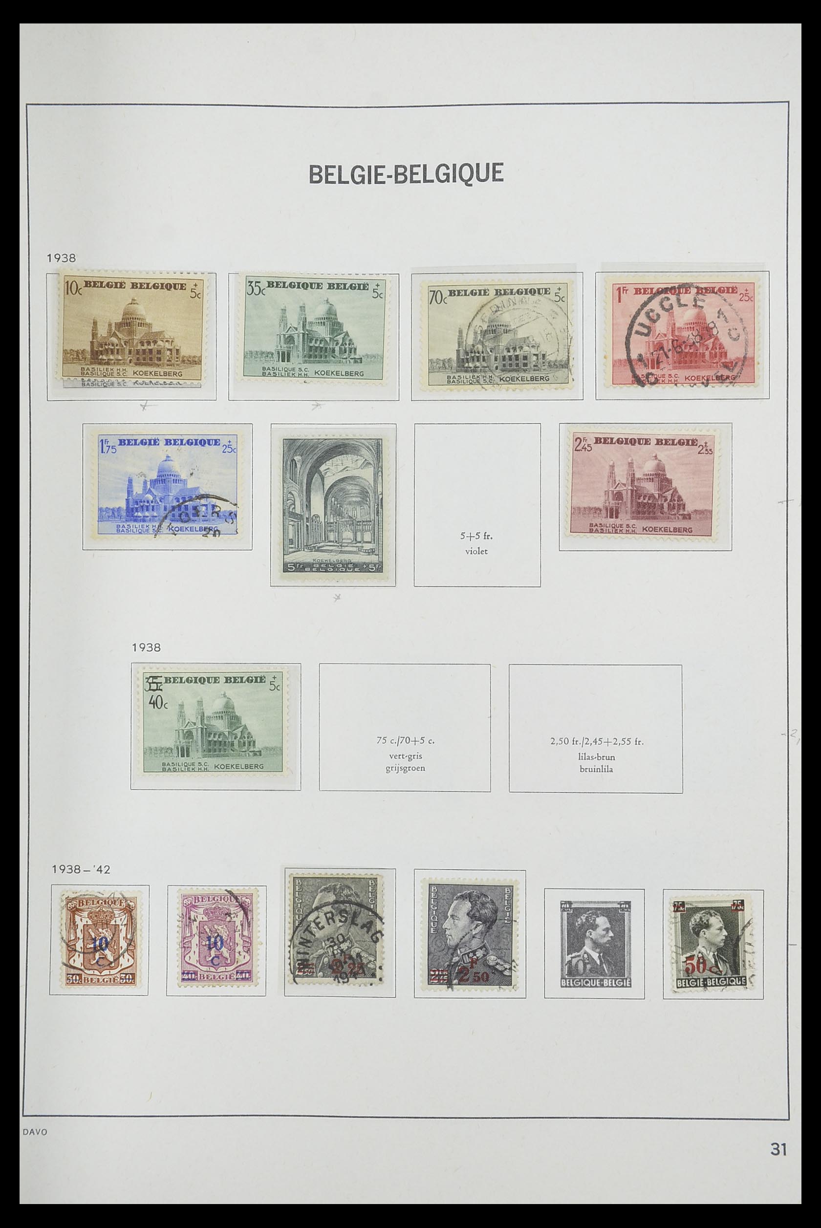 33769 029 - Stamp collection 33769 Belgium 1849-1988.