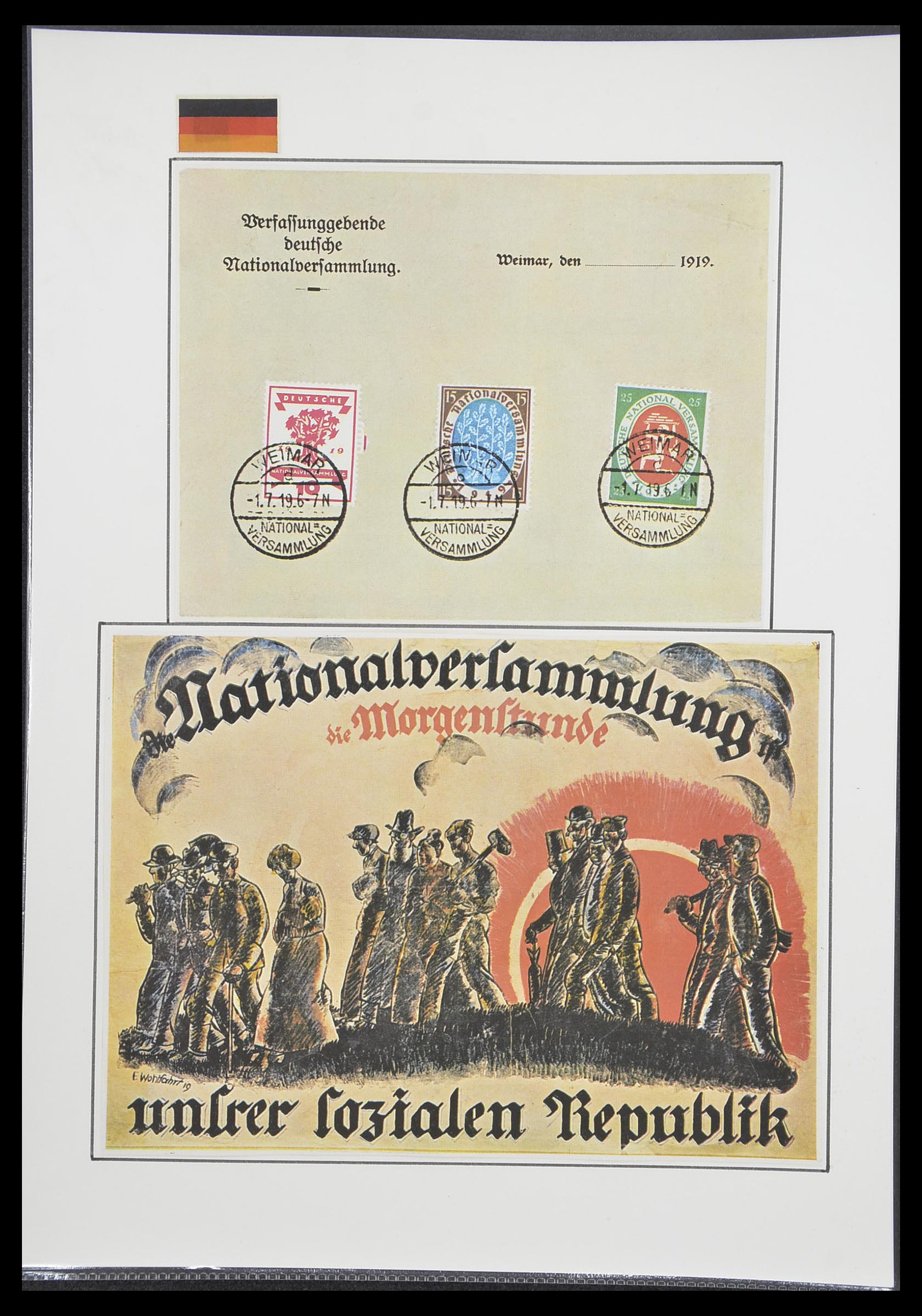 33770 0019 - Postzegelverzameling 33770 Duitsland brieven 1933-1949.