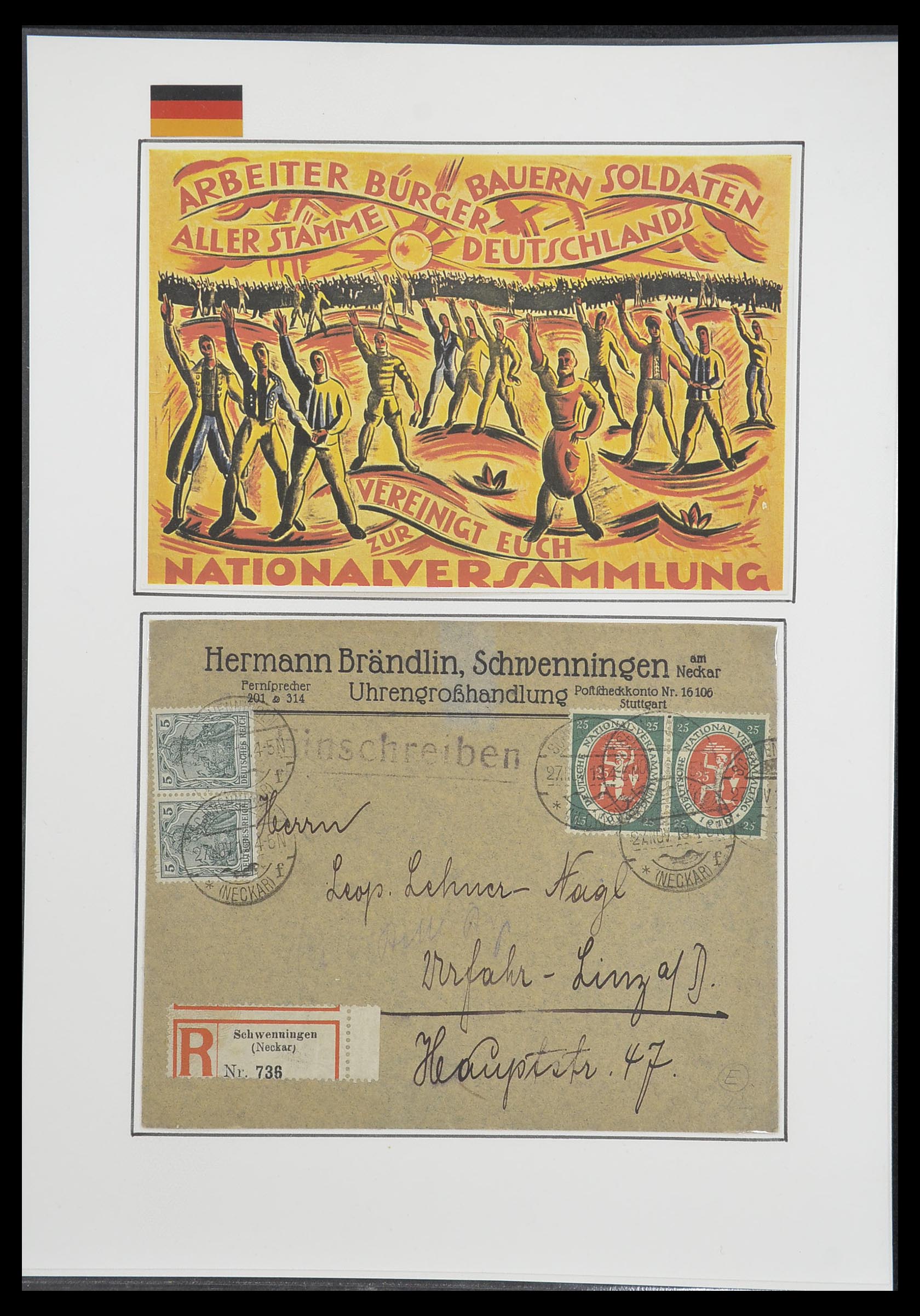 33770 0020 - Postzegelverzameling 33770 Duitsland brieven 1933-1949.