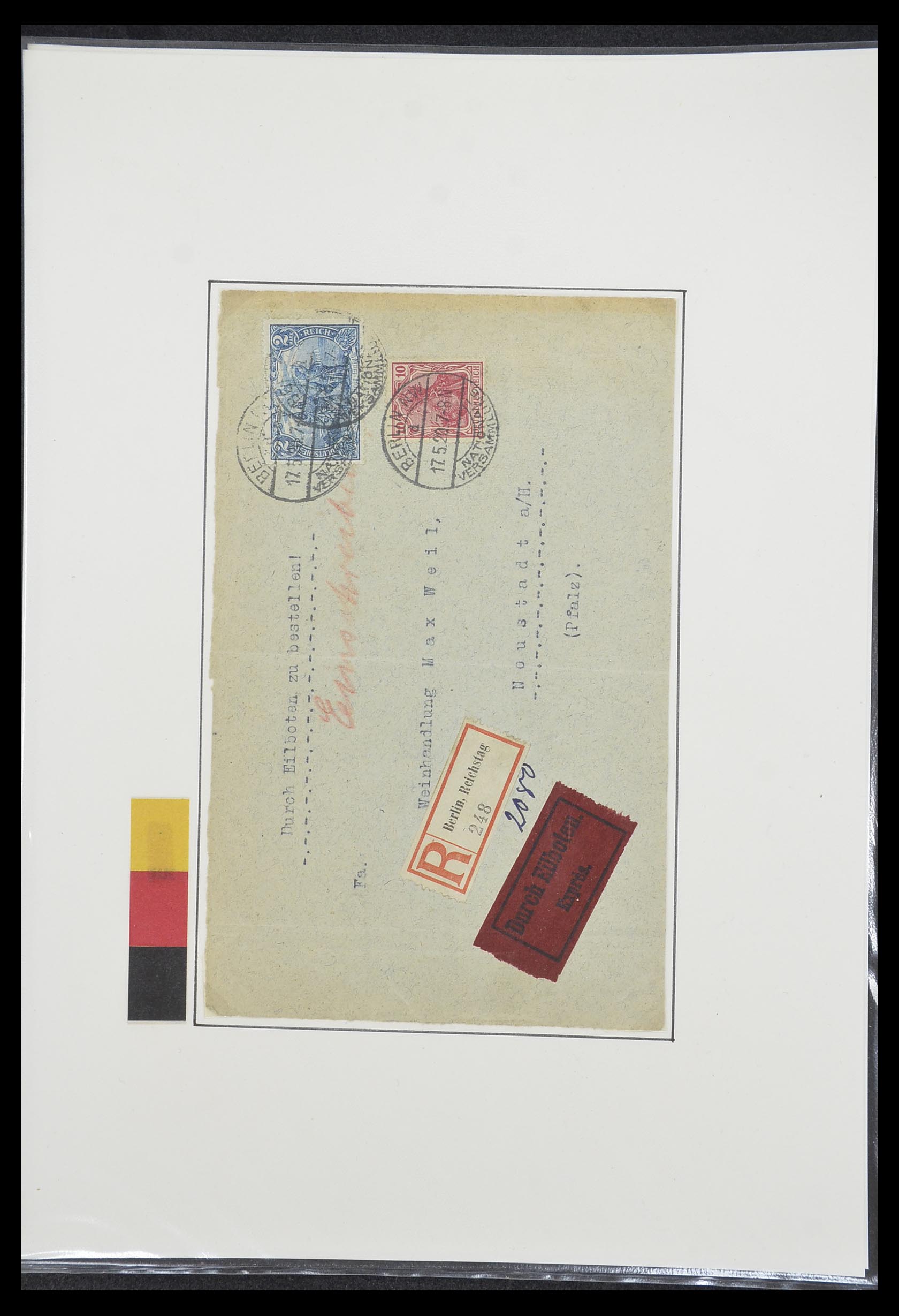 33770 0021 - Postzegelverzameling 33770 Duitsland brieven 1933-1949.
