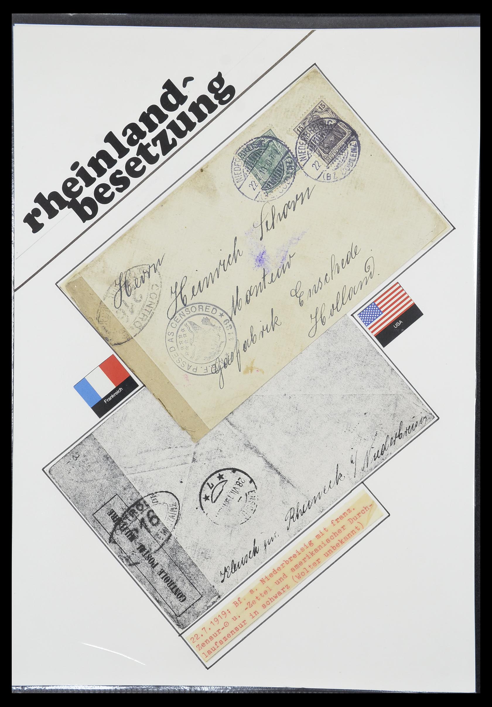 33770 0022 - Postzegelverzameling 33770 Duitsland brieven 1933-1949.
