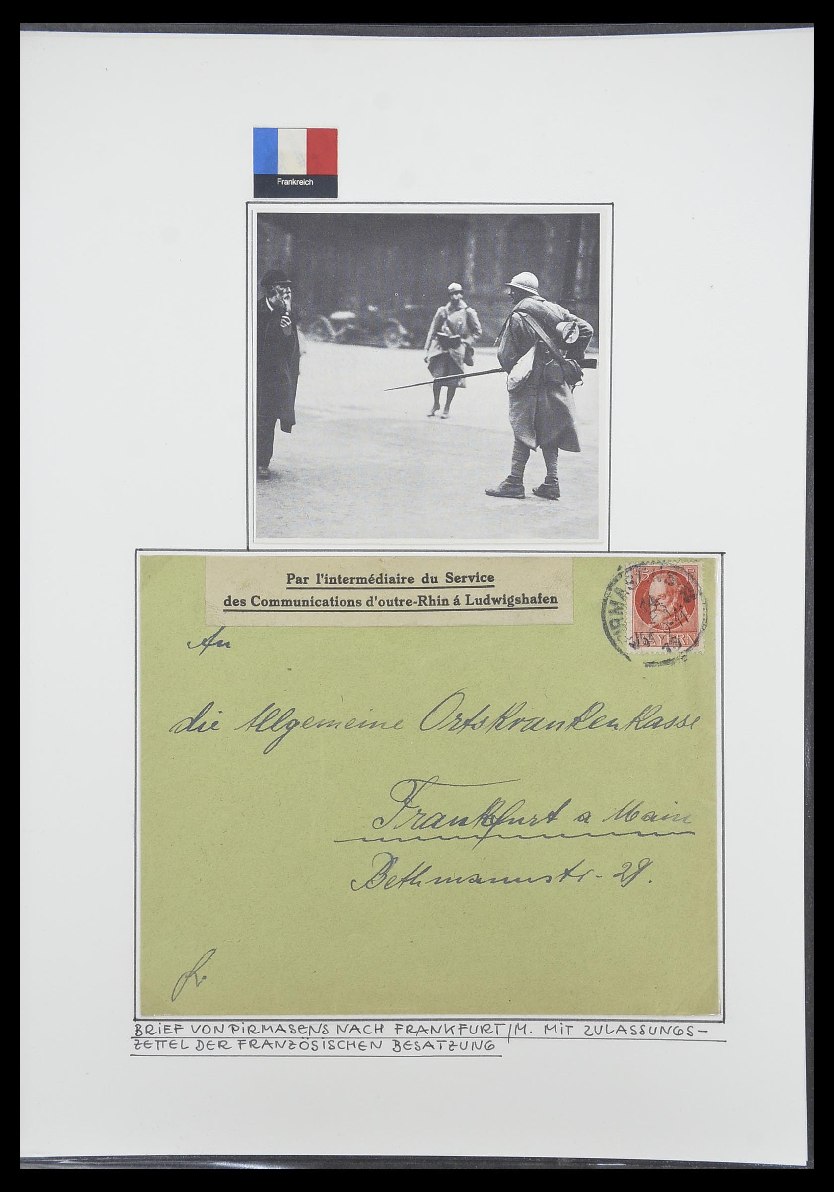 33770 0025 - Postzegelverzameling 33770 Duitsland brieven 1933-1949.