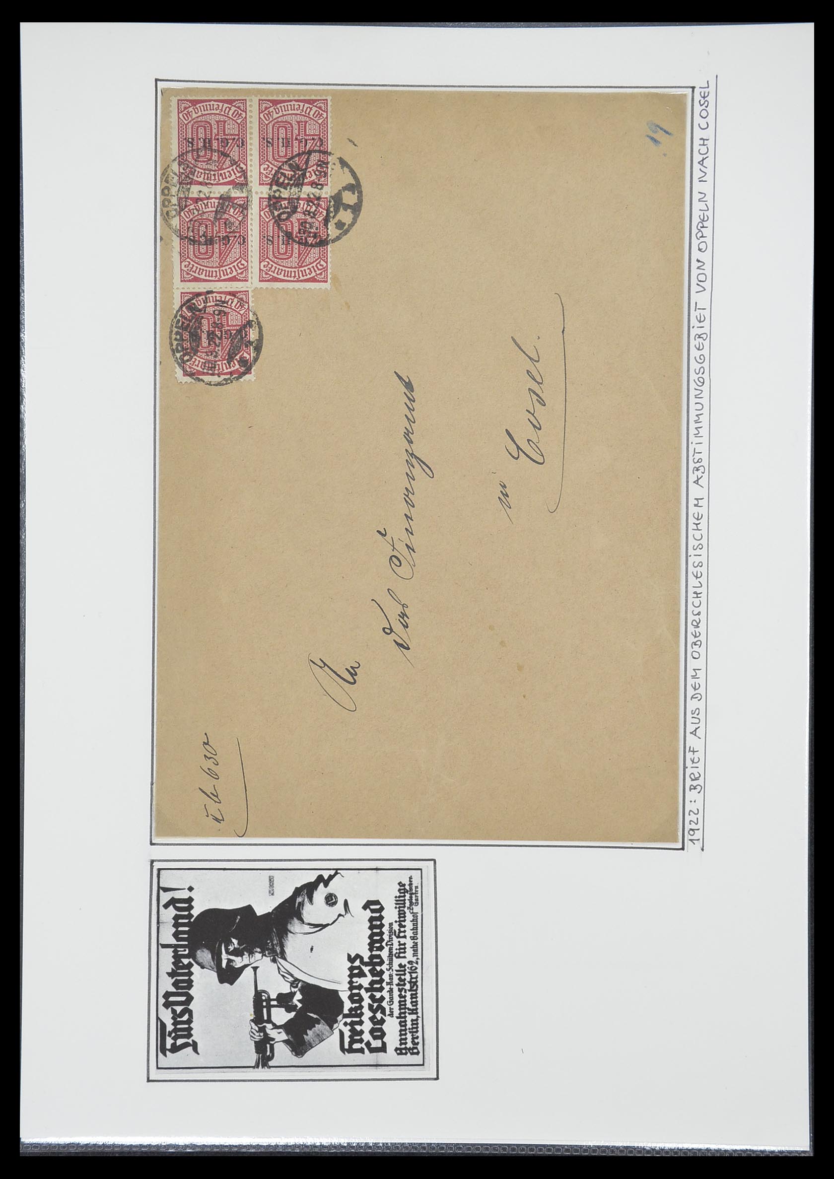 33770 0054 - Postzegelverzameling 33770 Duitsland brieven 1933-1949.