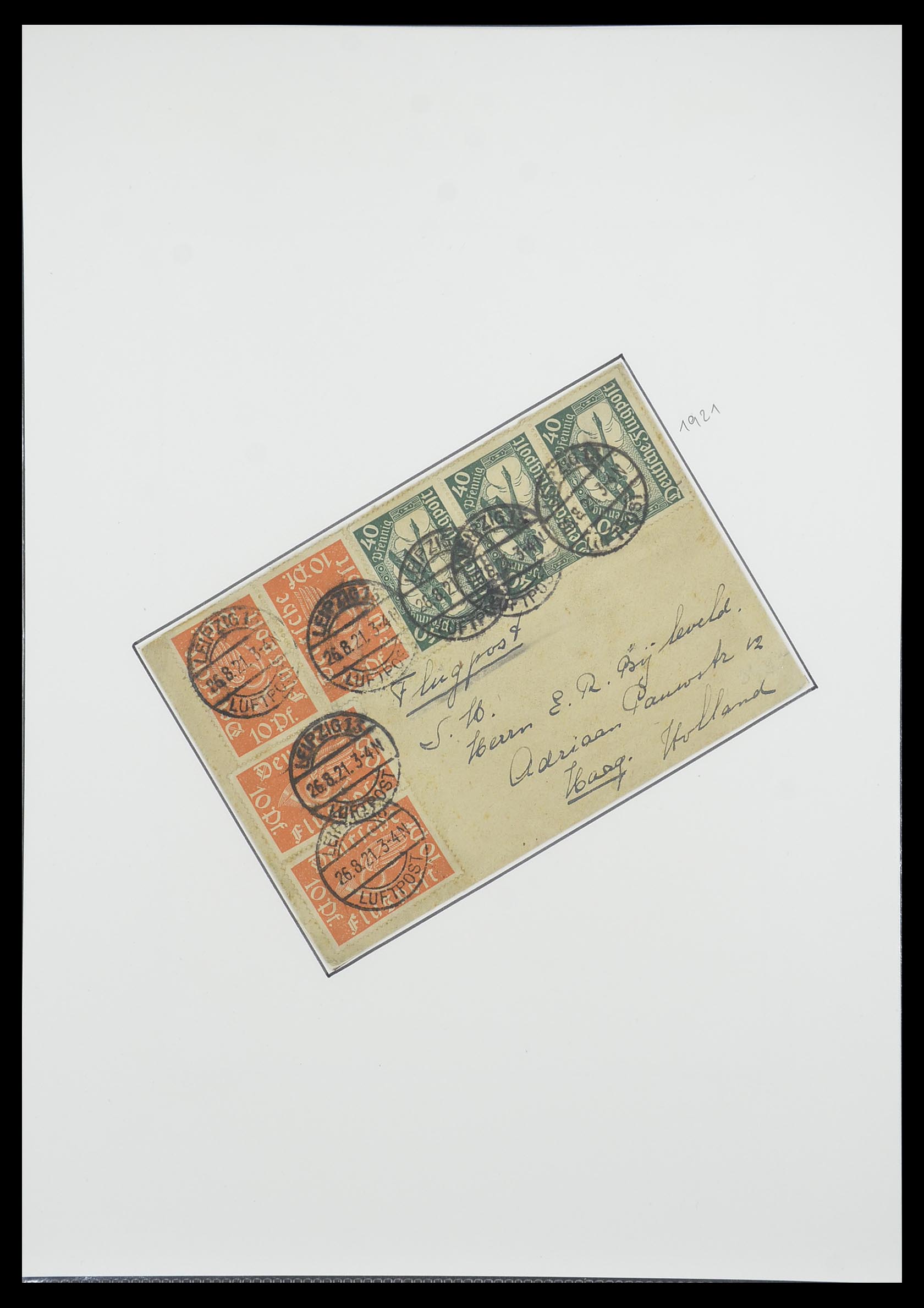 33770 0055 - Postzegelverzameling 33770 Duitsland brieven 1933-1949.