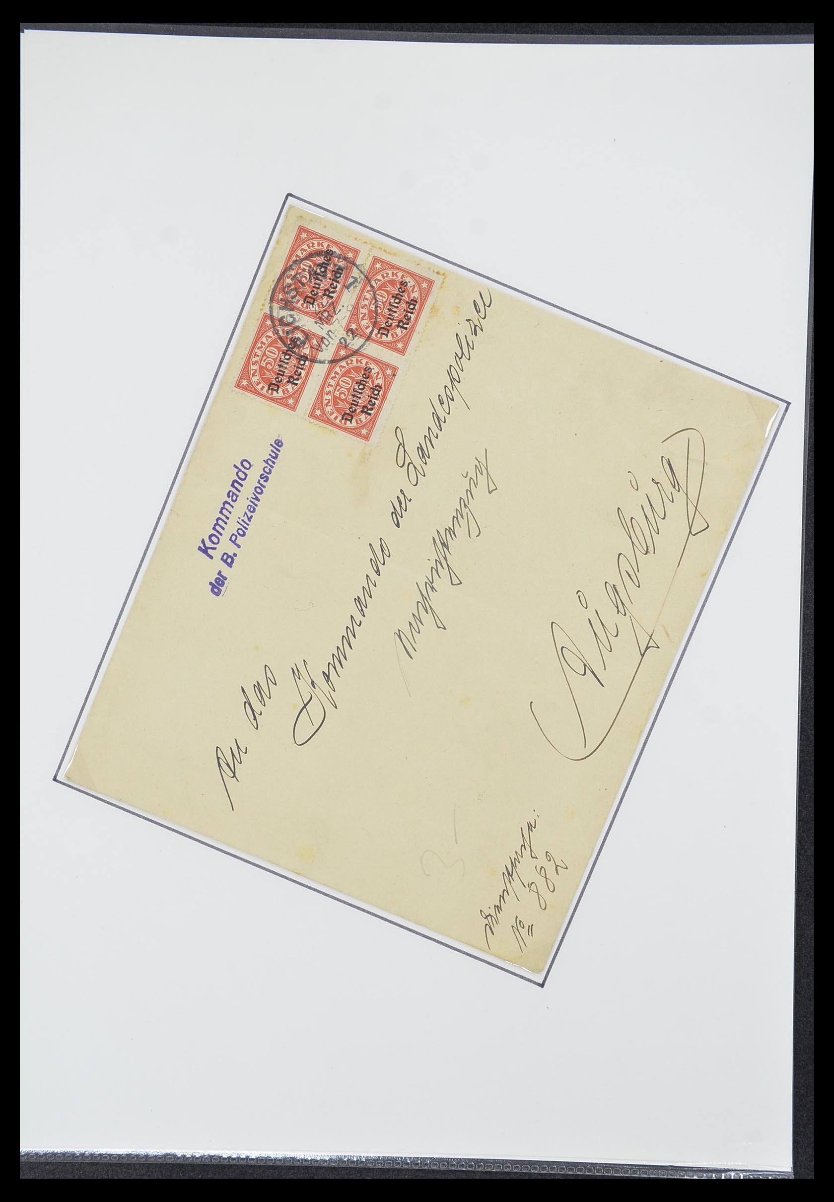33770 0058 - Postzegelverzameling 33770 Duitsland brieven 1933-1949.