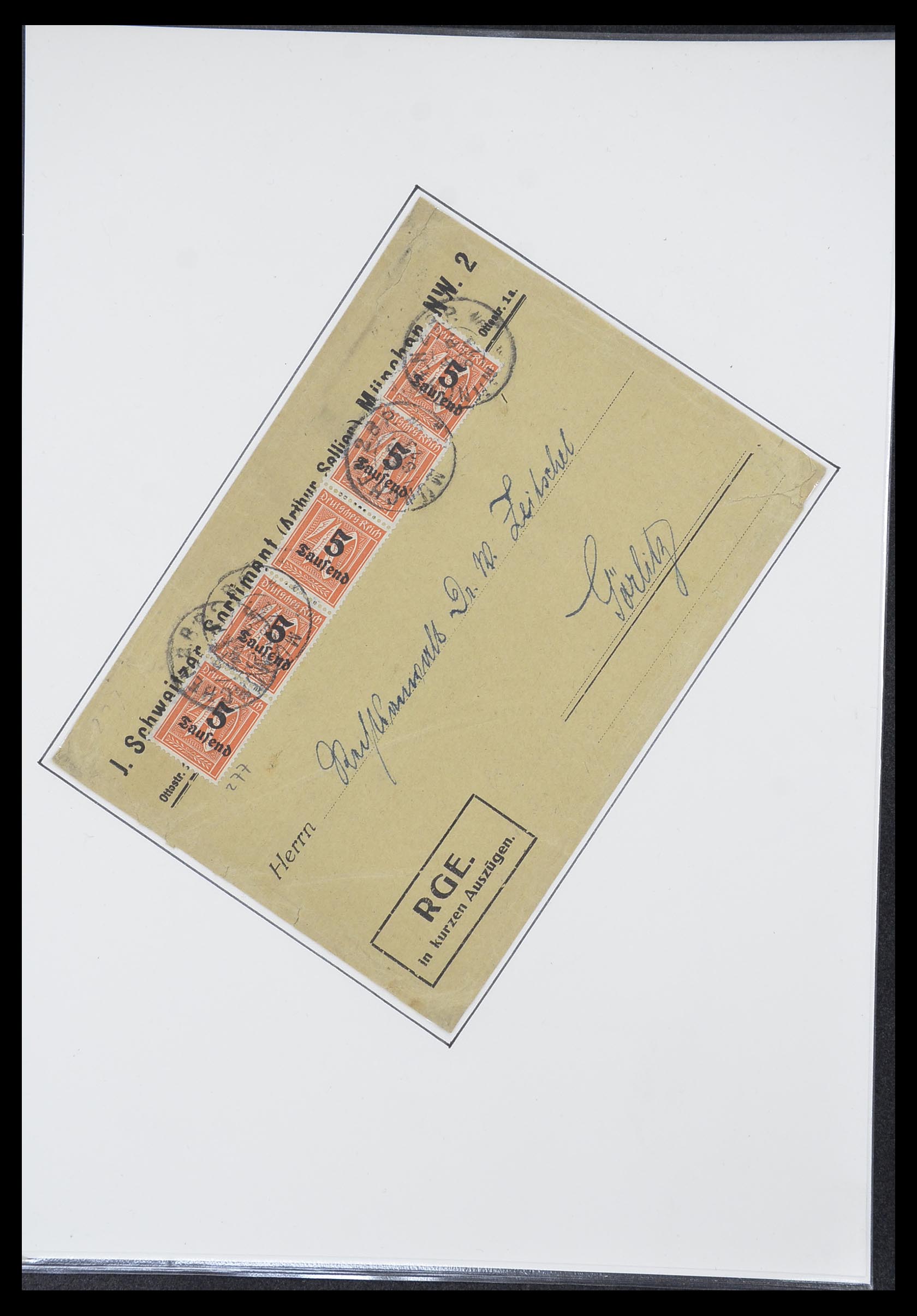 33770 0063 - Postzegelverzameling 33770 Duitsland brieven 1933-1949.