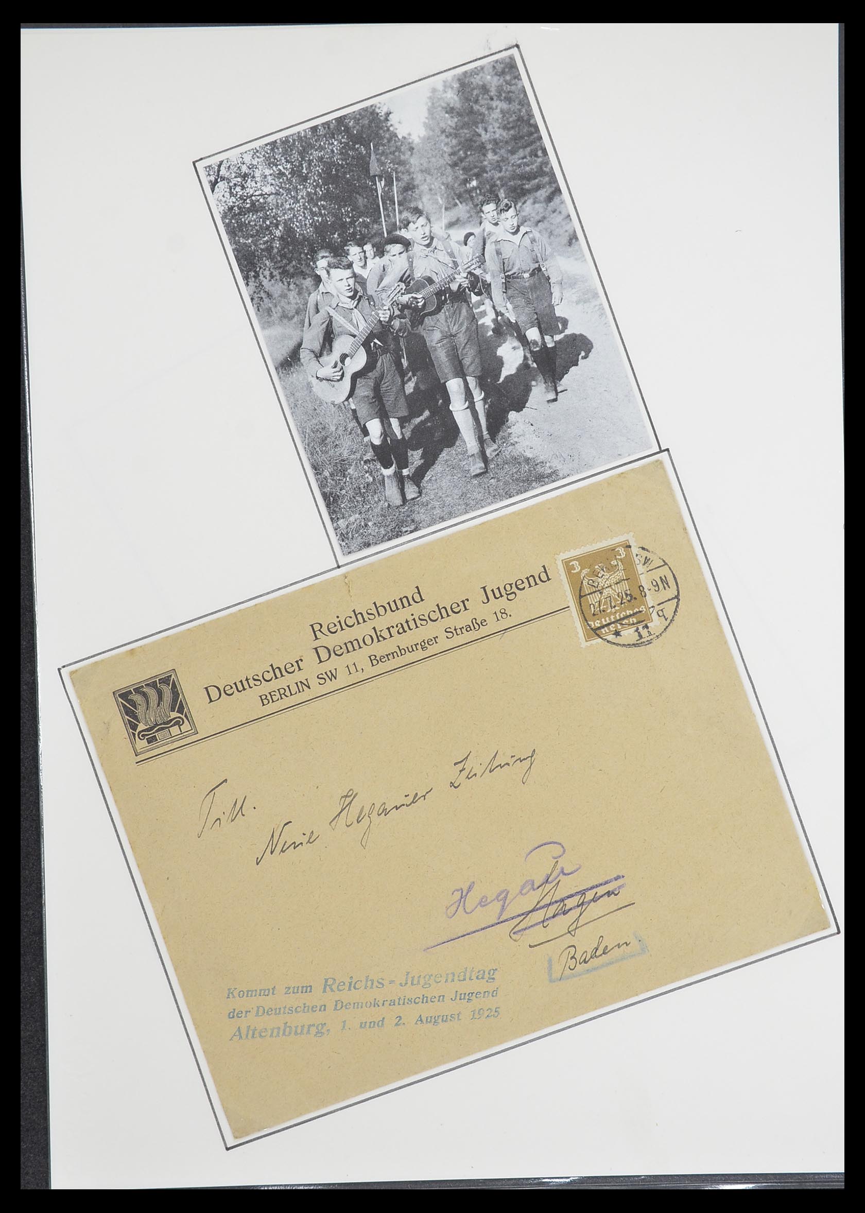 33770 0079 - Postzegelverzameling 33770 Duitsland brieven 1933-1949.
