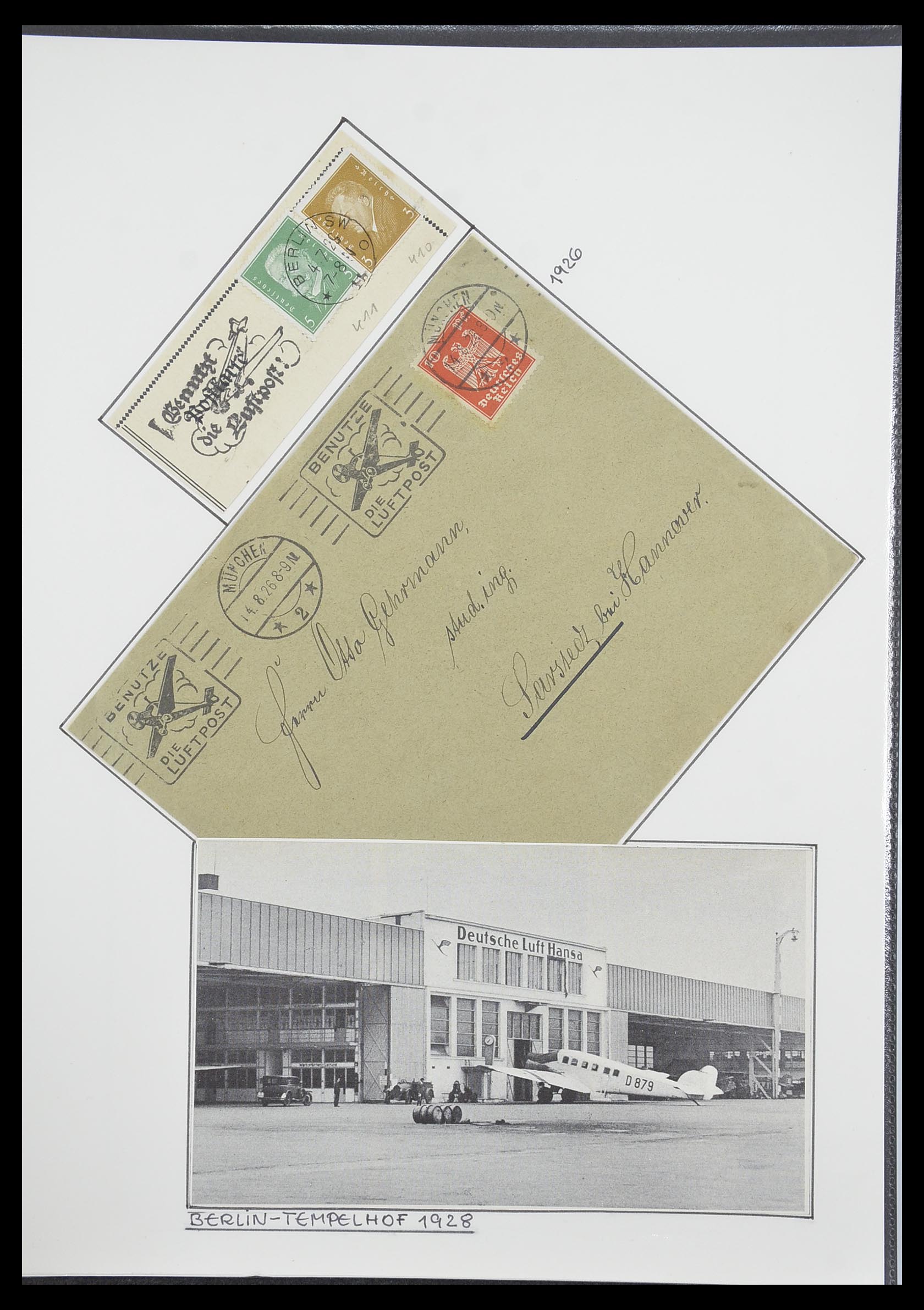 33770 0081 - Postzegelverzameling 33770 Duitsland brieven 1933-1949.