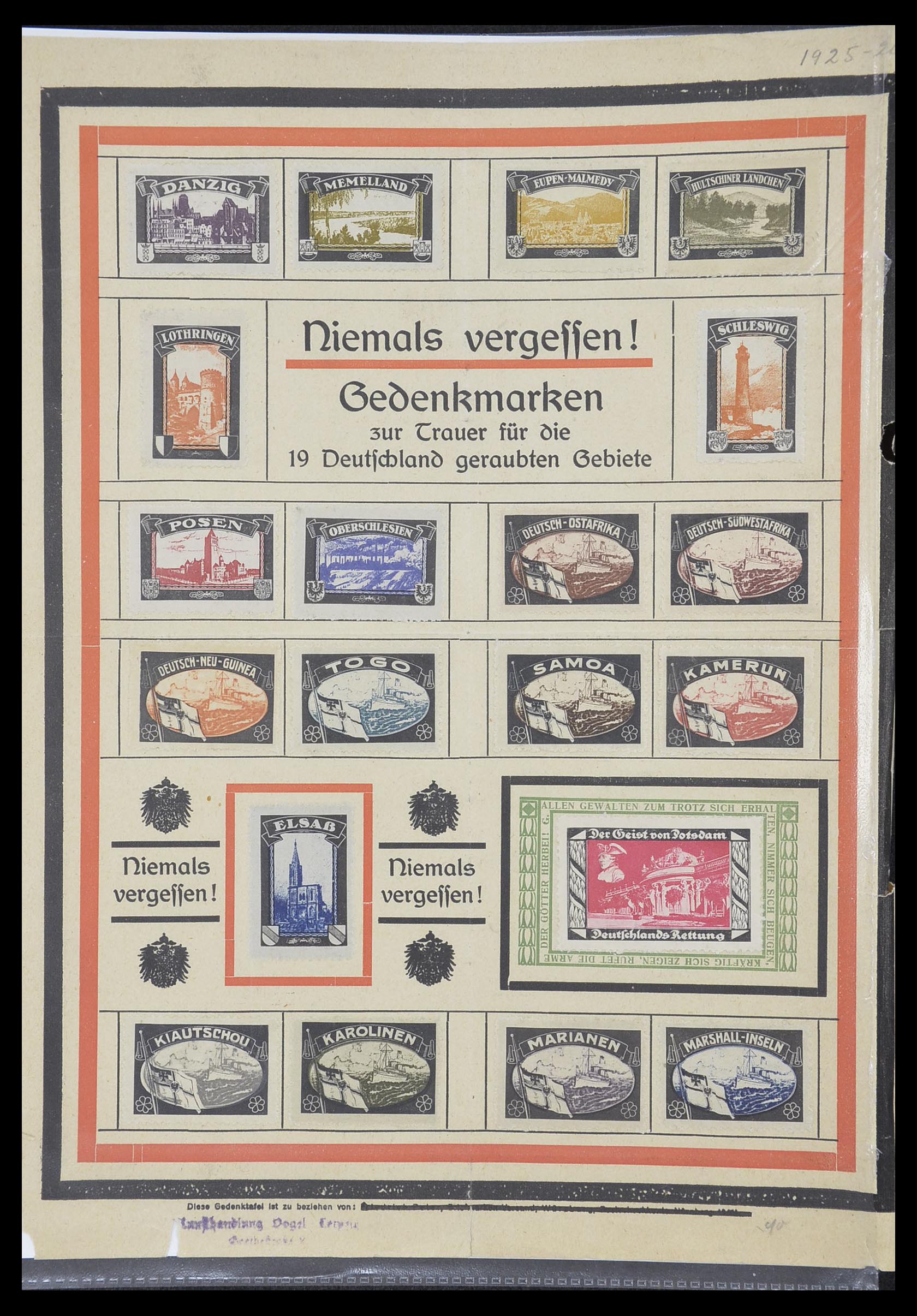 33770 0088 - Postzegelverzameling 33770 Duitsland brieven 1933-1949.